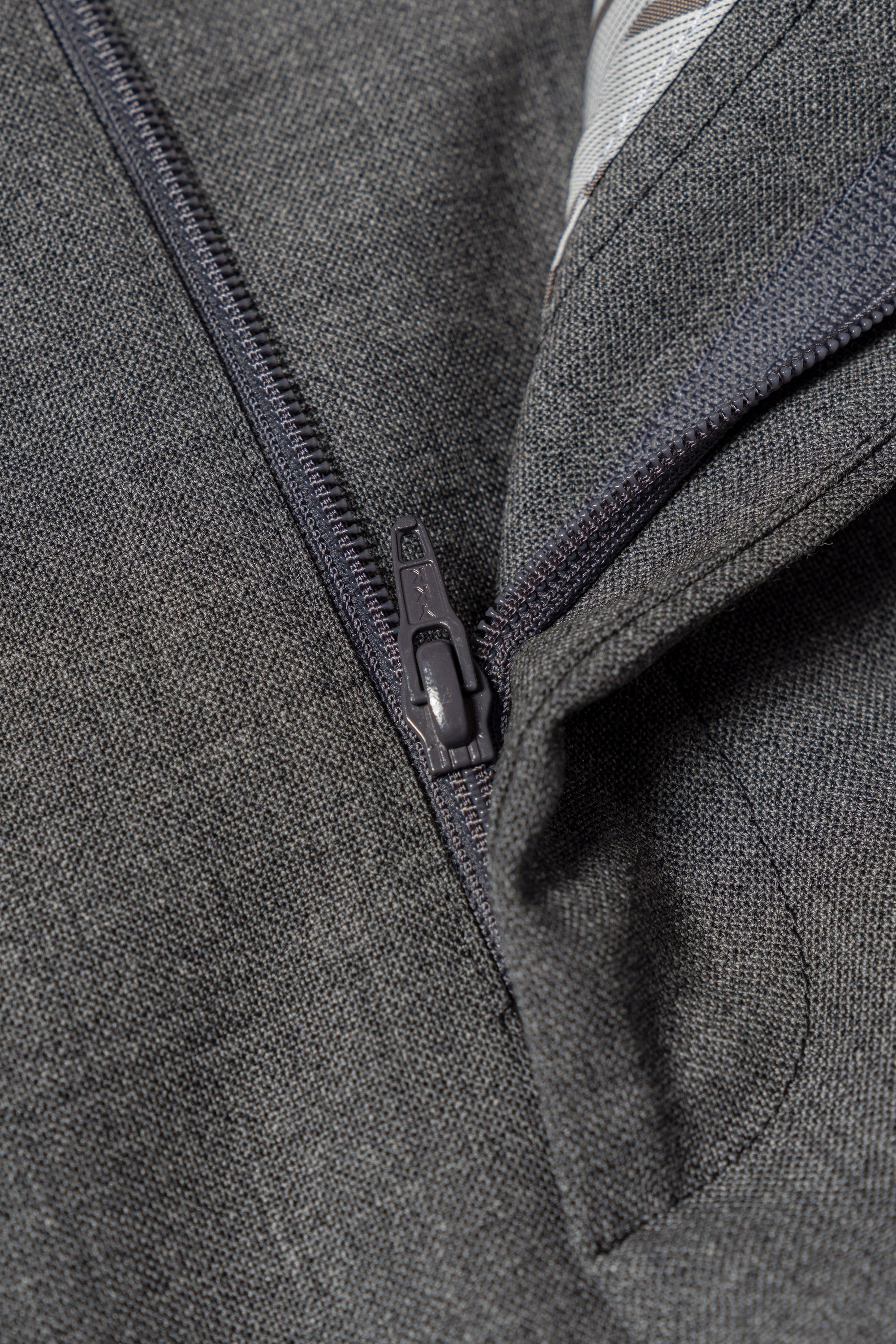 Mid Grey High Twist Wool Trousers #114