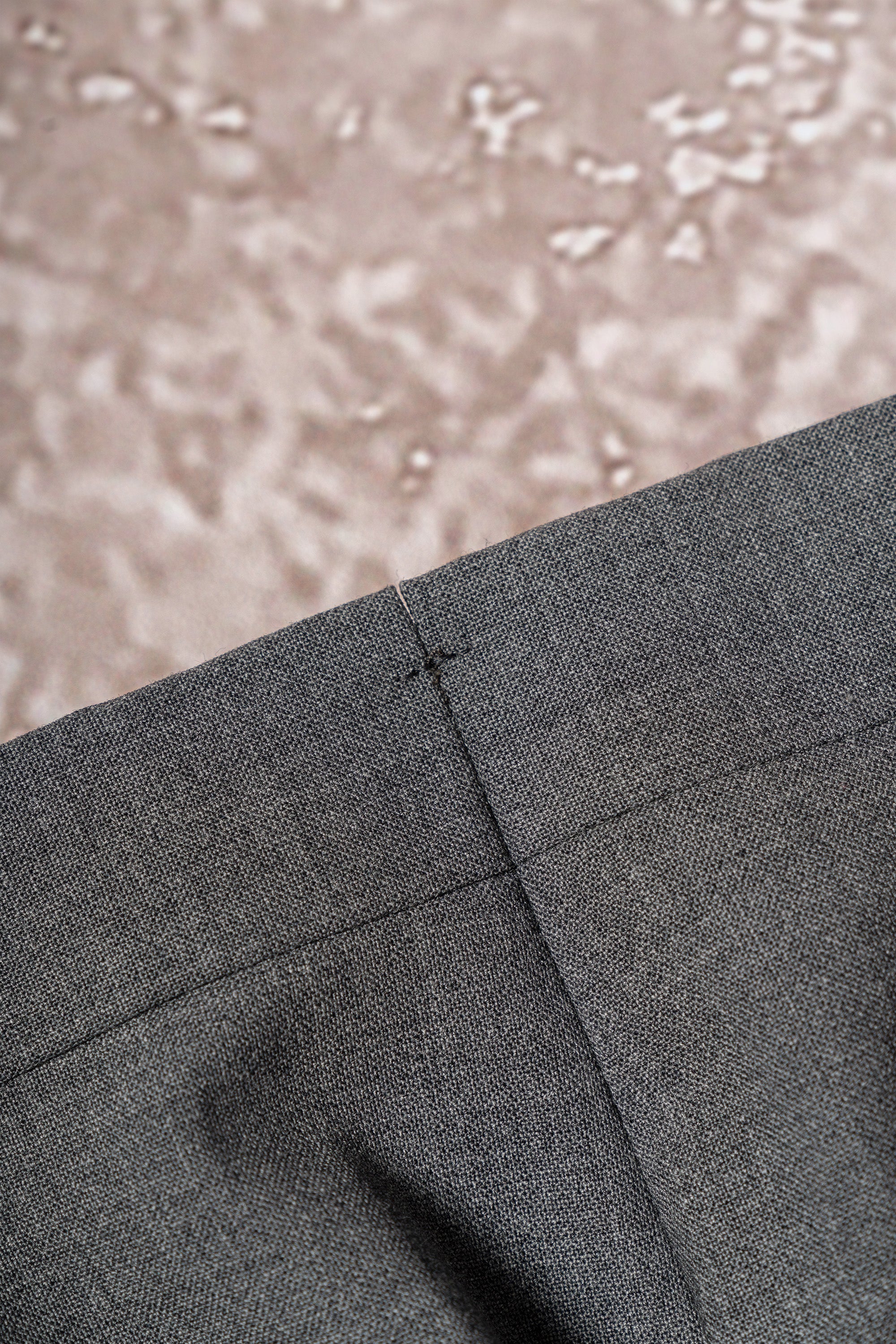 Mid Grey High Twist Wool Suit #114