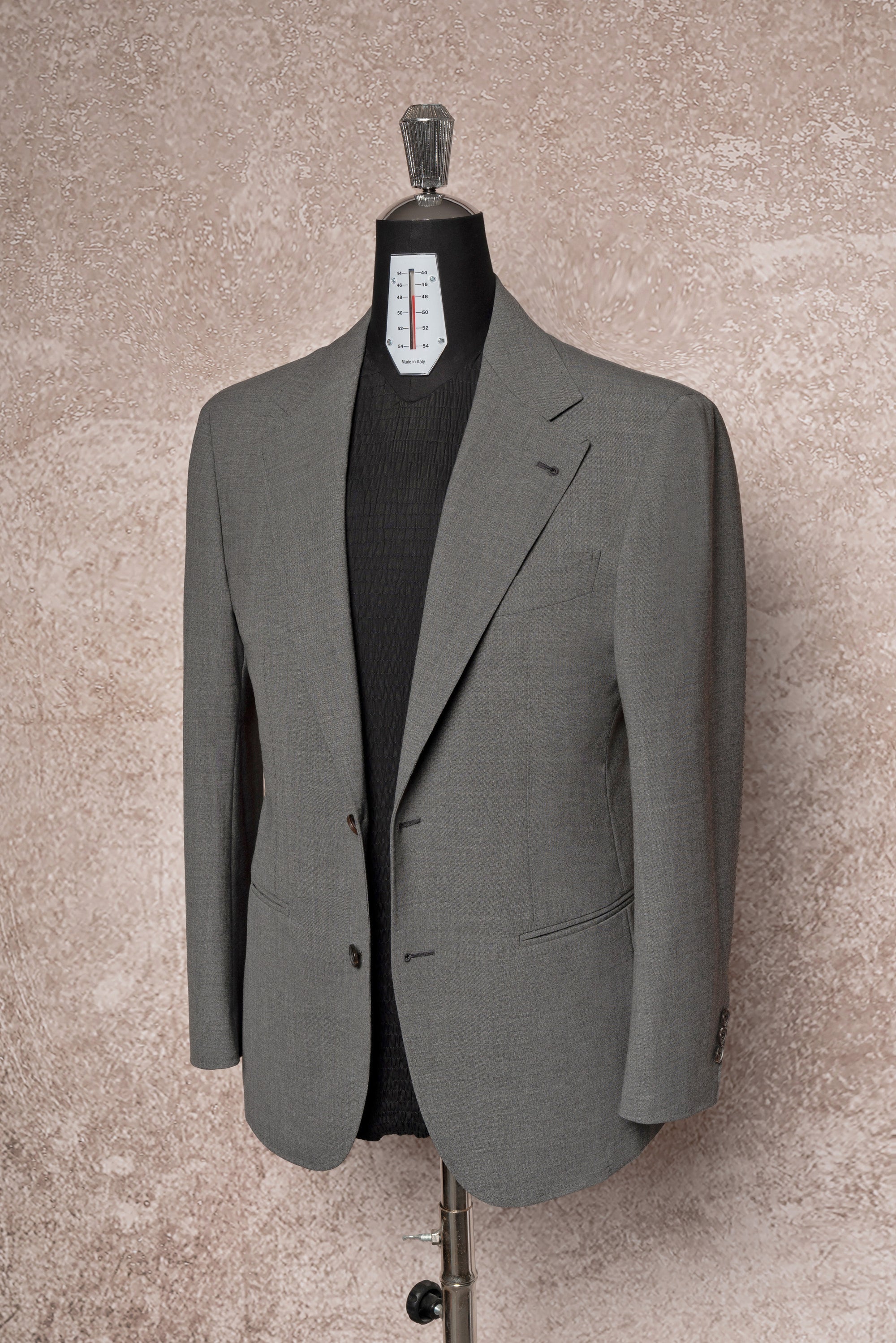 Mid Grey High Twist Wool Suit #114