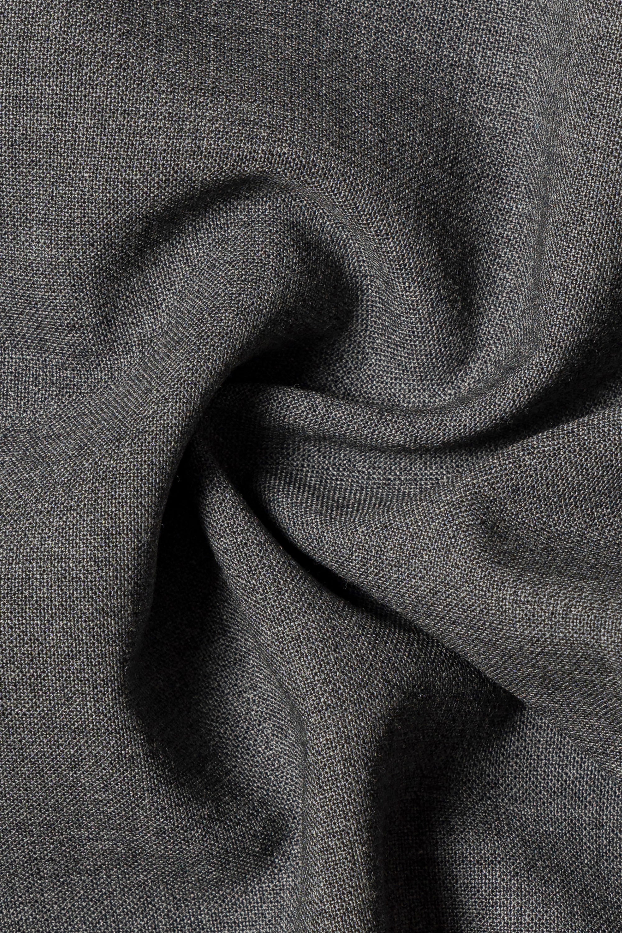 Mid Grey High Twist Wool Trousers #114