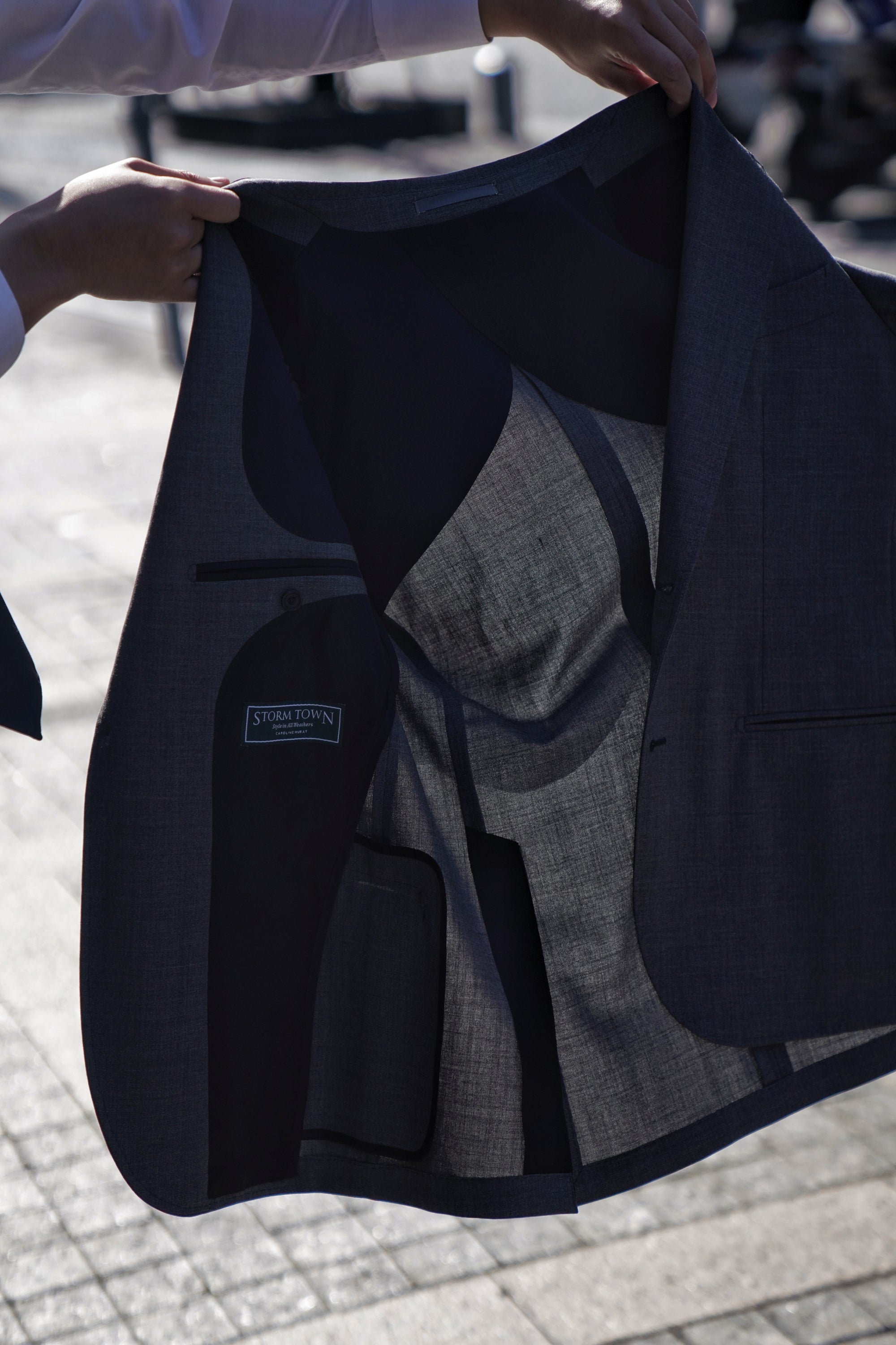 Mid Grey High Twist Wool Suit #114