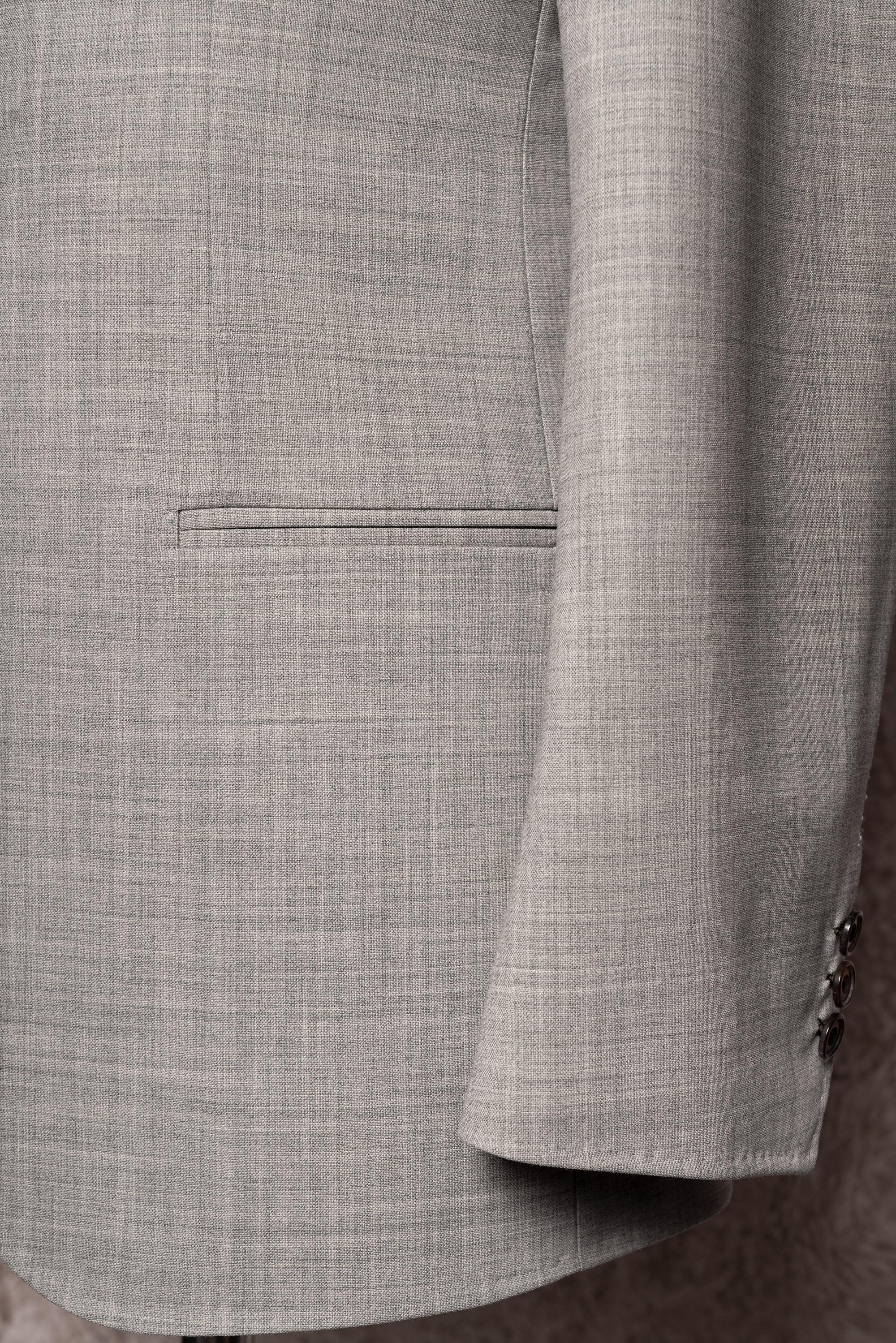 Grey High Twist Wool Suit #143