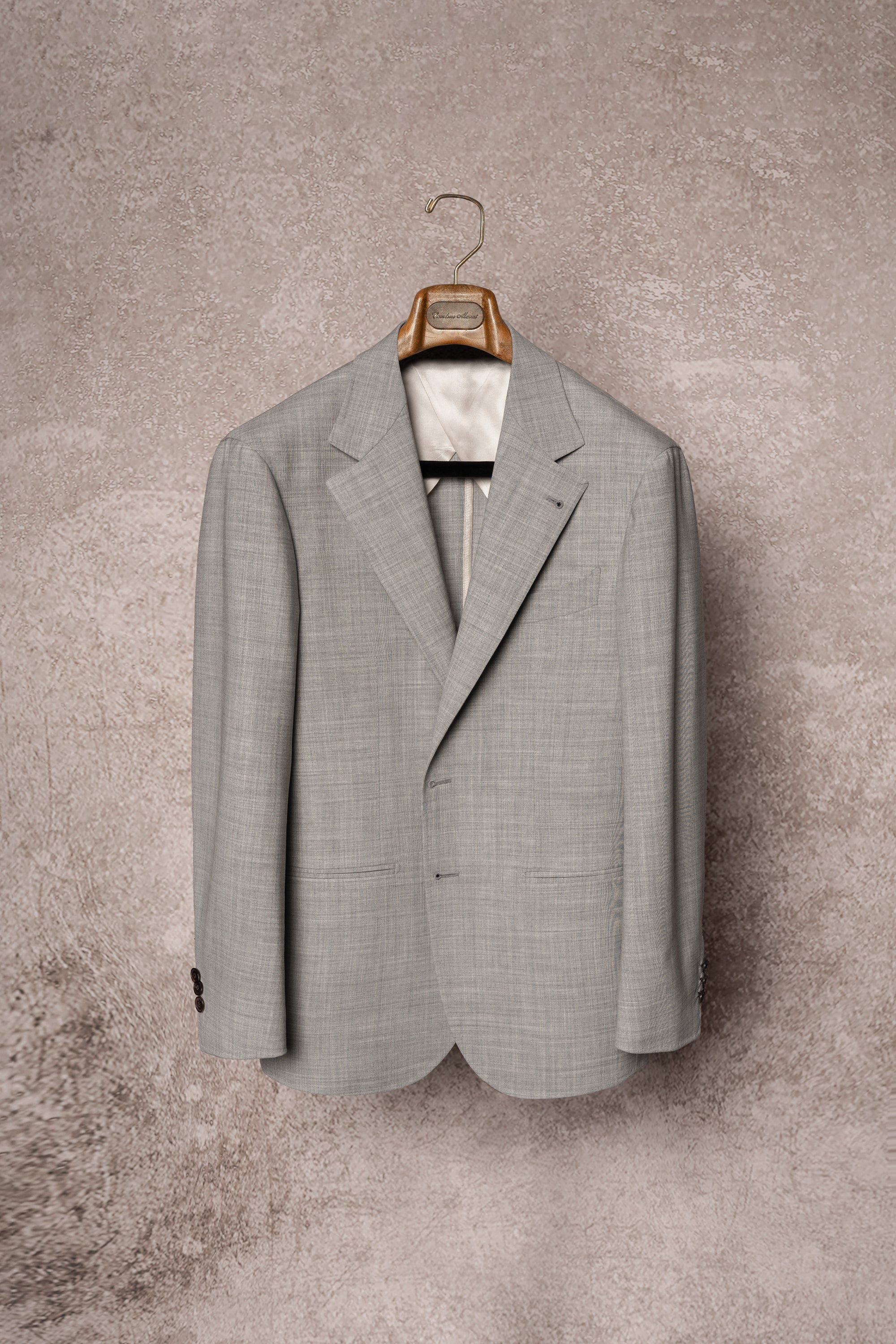 Grey High Twist Wool Suit #143
