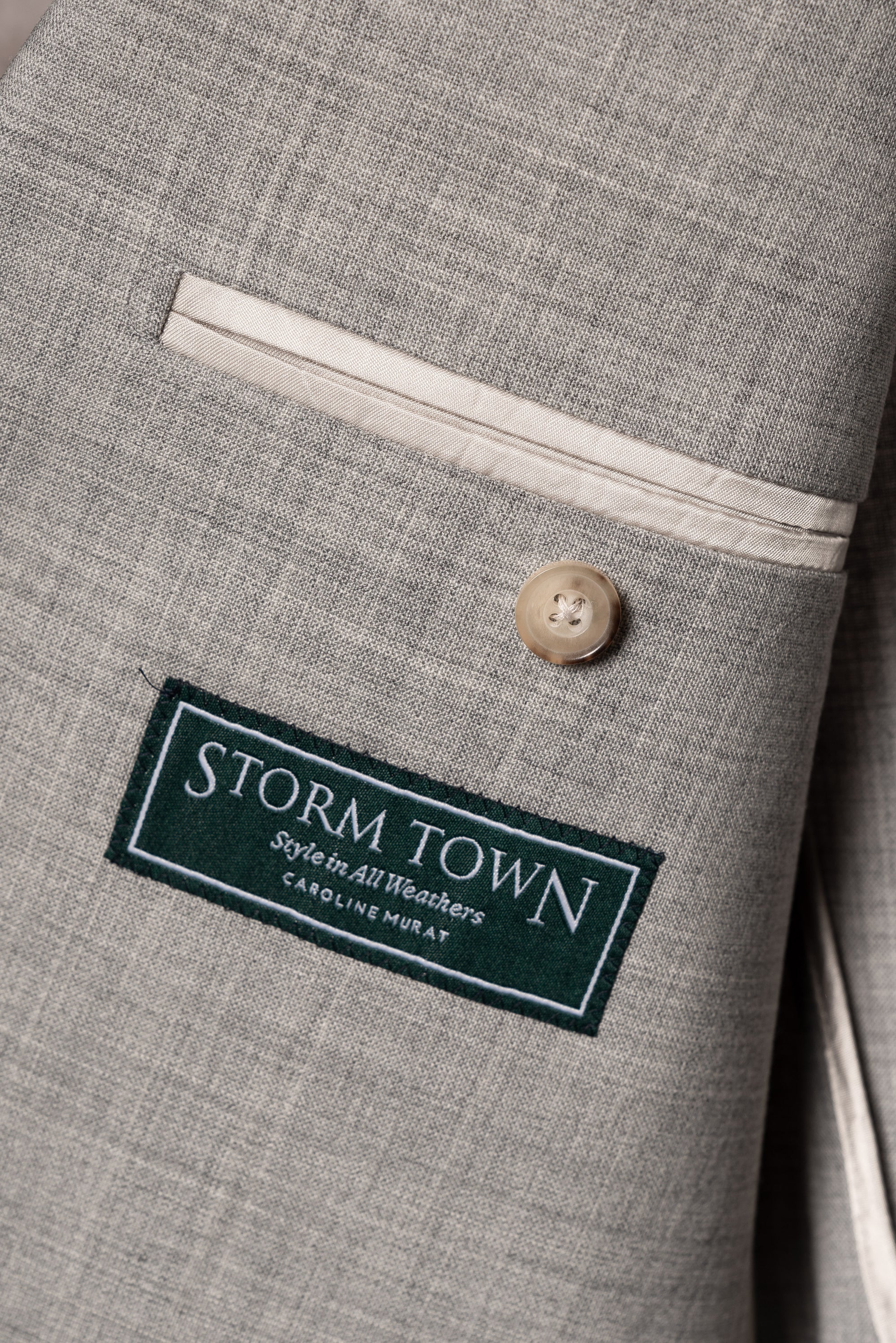 Grey High Twist Wool Suit #143