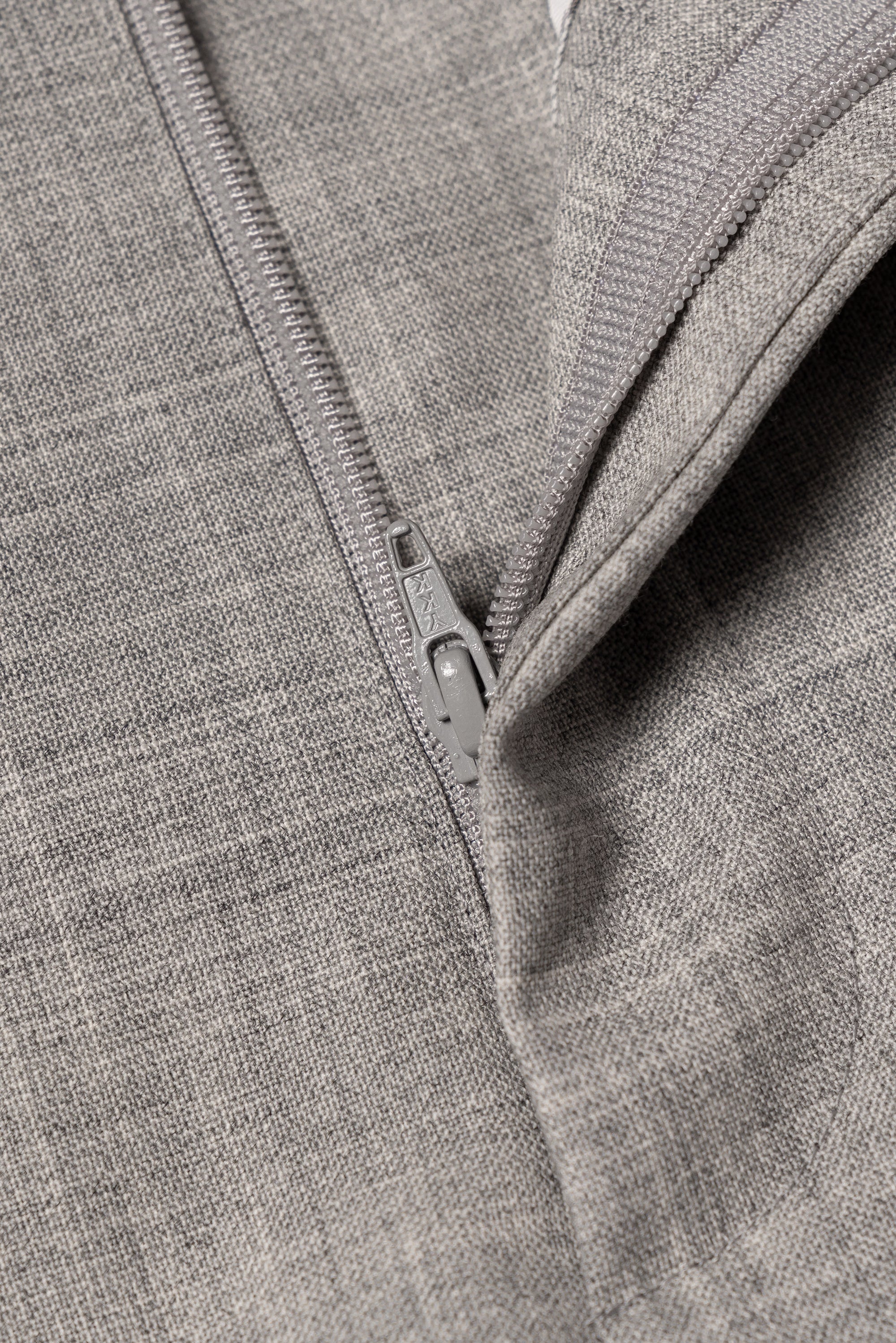 Light Grey High Twist Wool Trousers #143