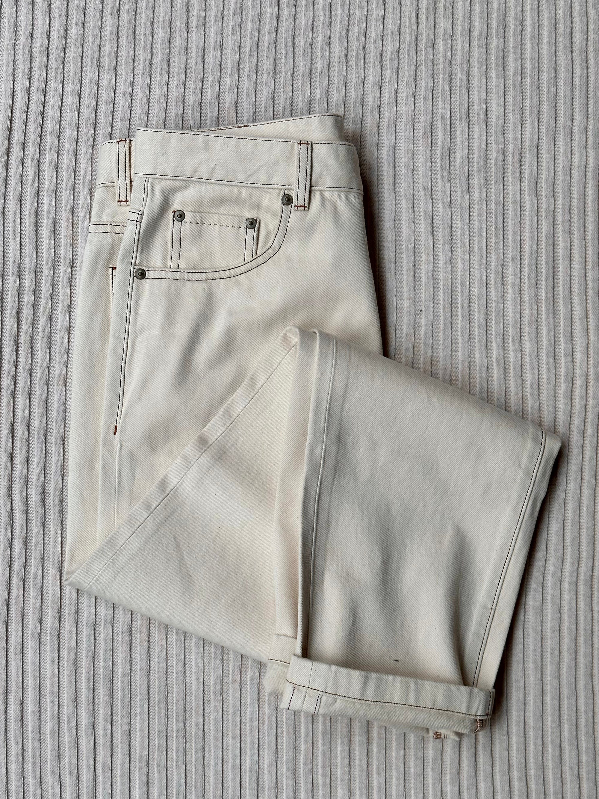 Ivory Classic Five Pocket Jeans