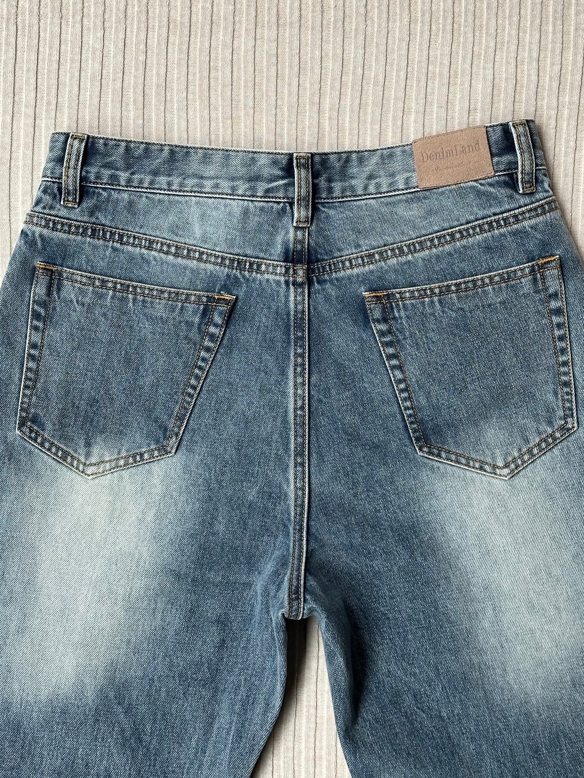 Washed Classic Five Pocket Jeans