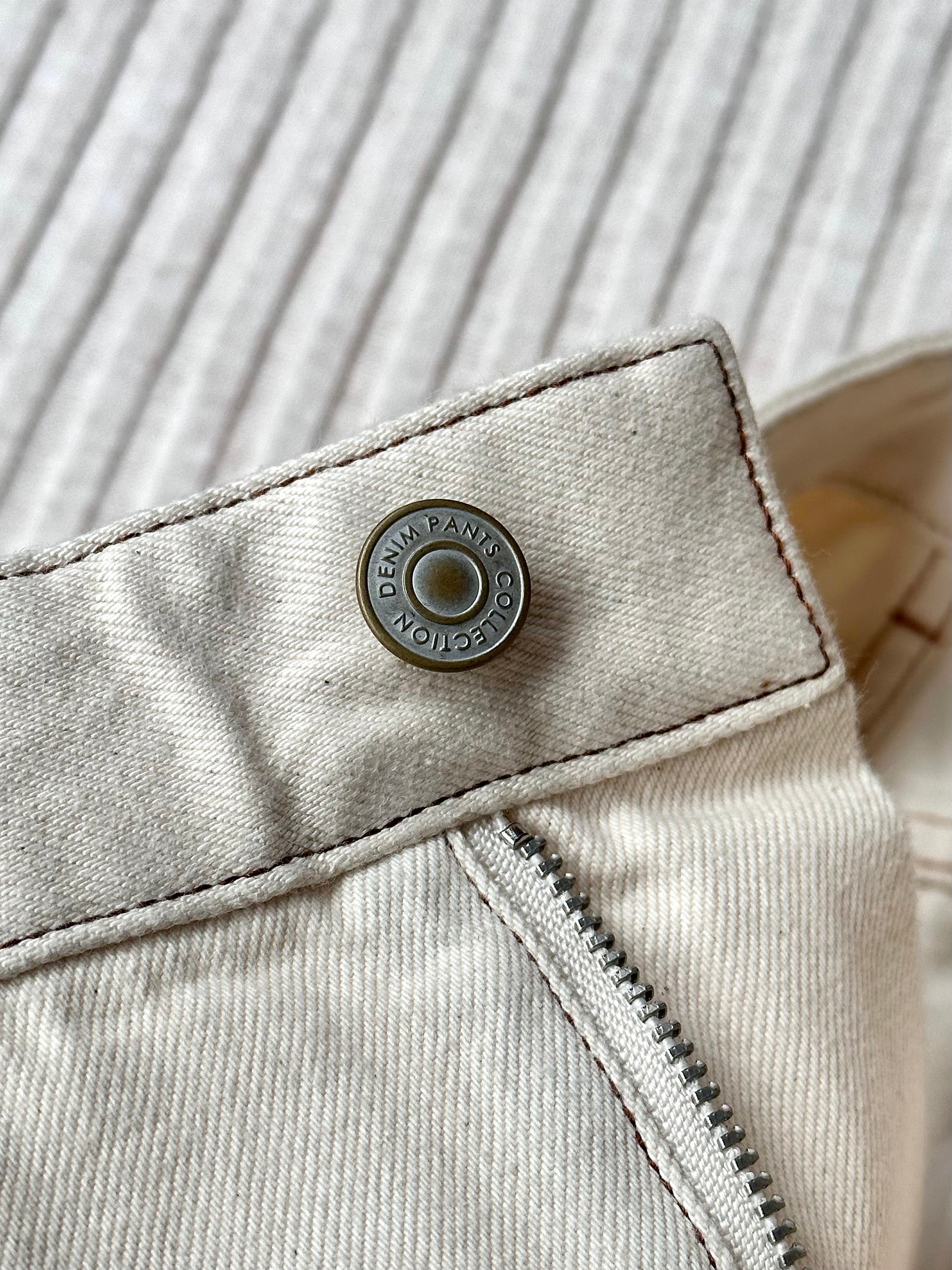 Ivory Classic Five Pocket Jeans