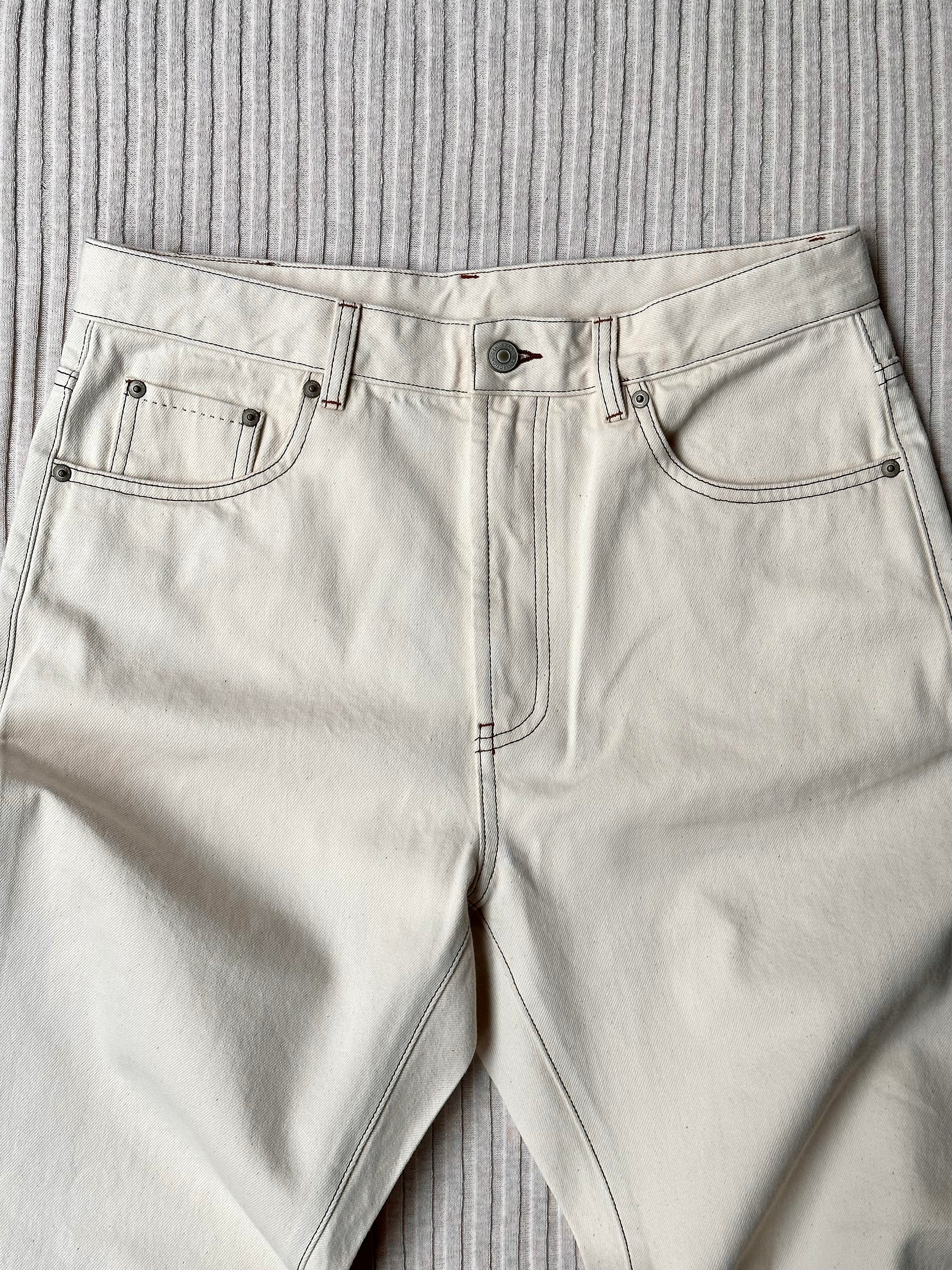 Ivory Classic Five Pocket Jeans