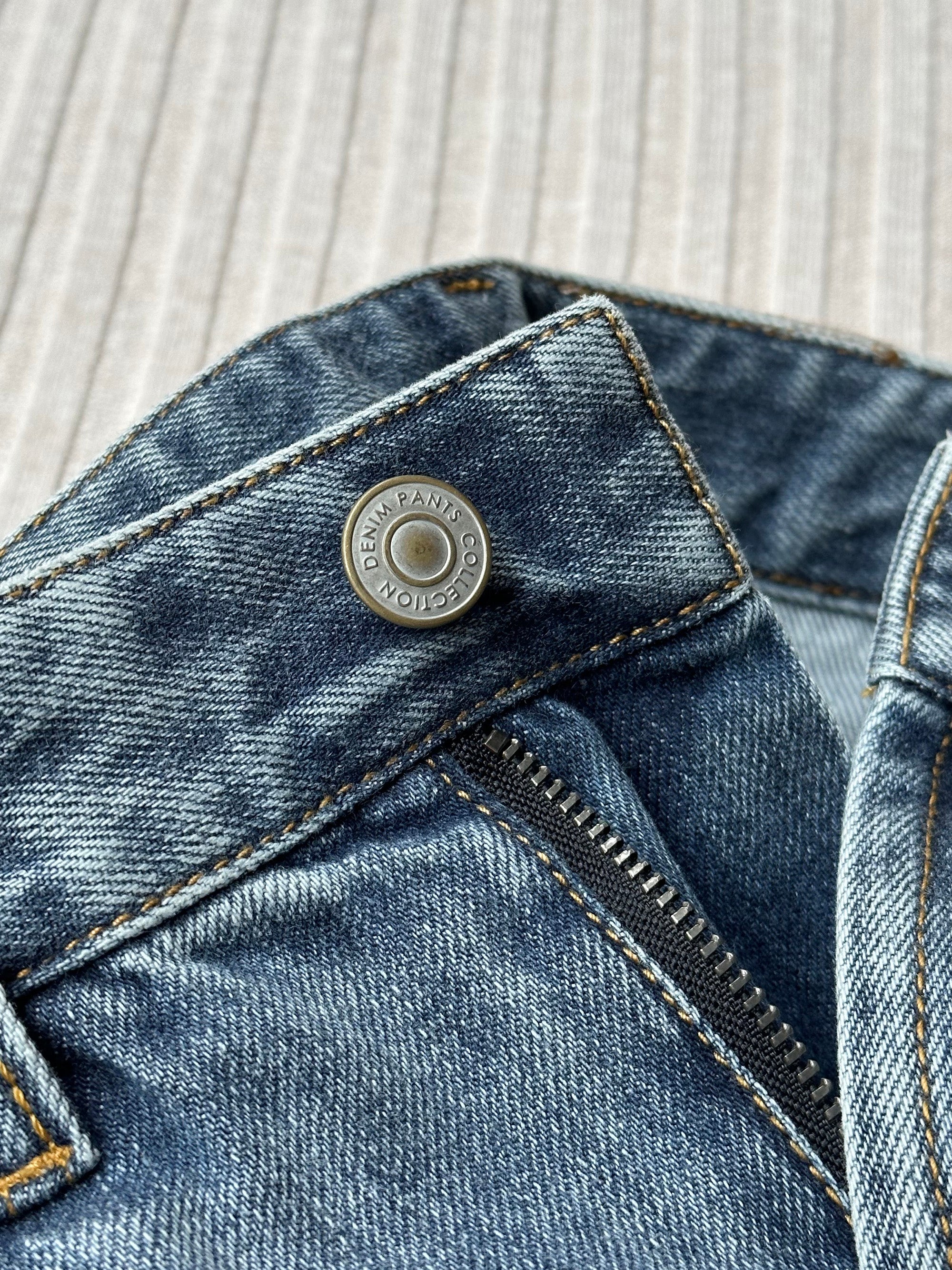 Washed Classic Five Pocket Jeans