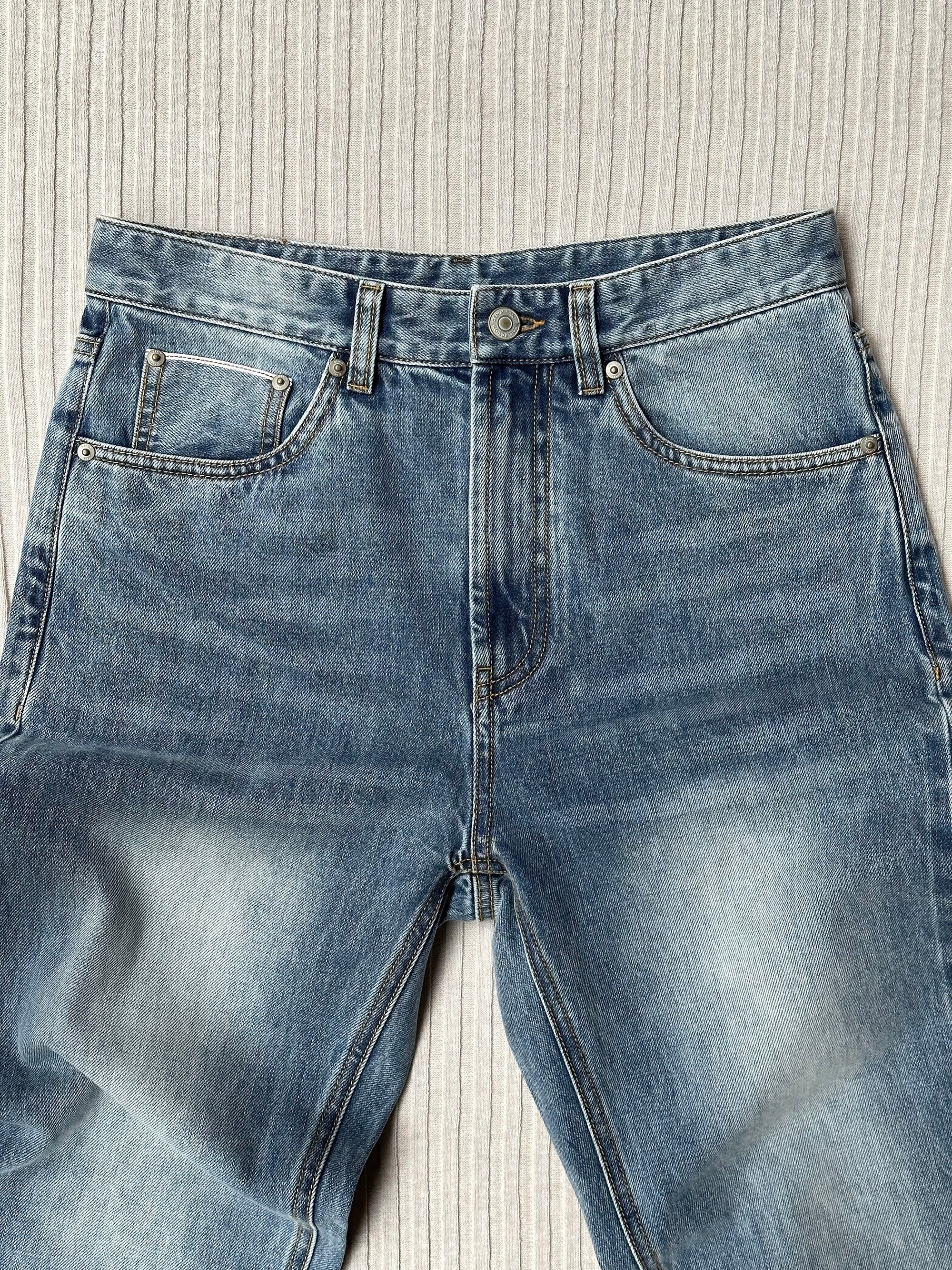 Washed Classic Five Pocket Jeans