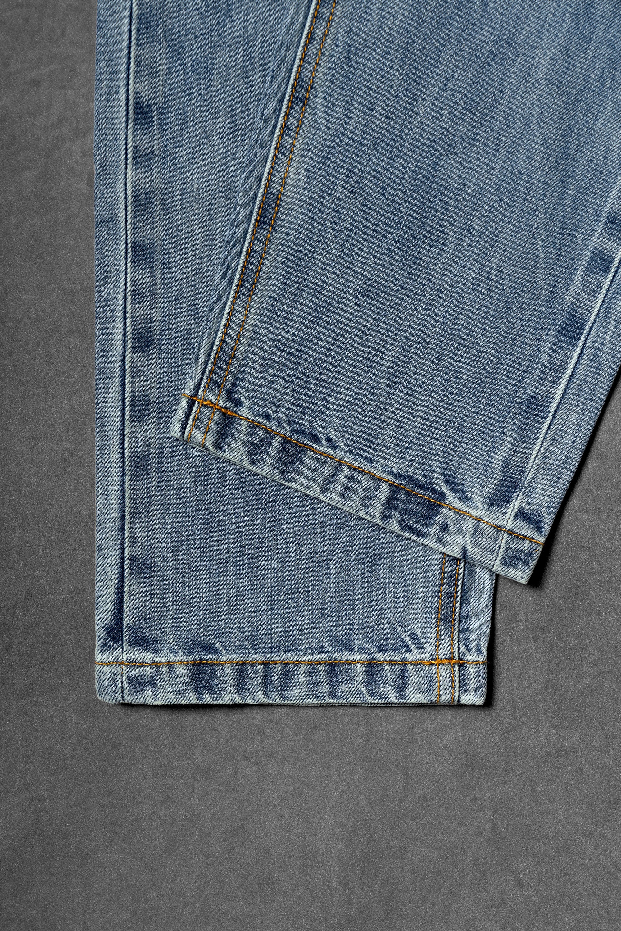 Washed Classic Five Pocket Jeans