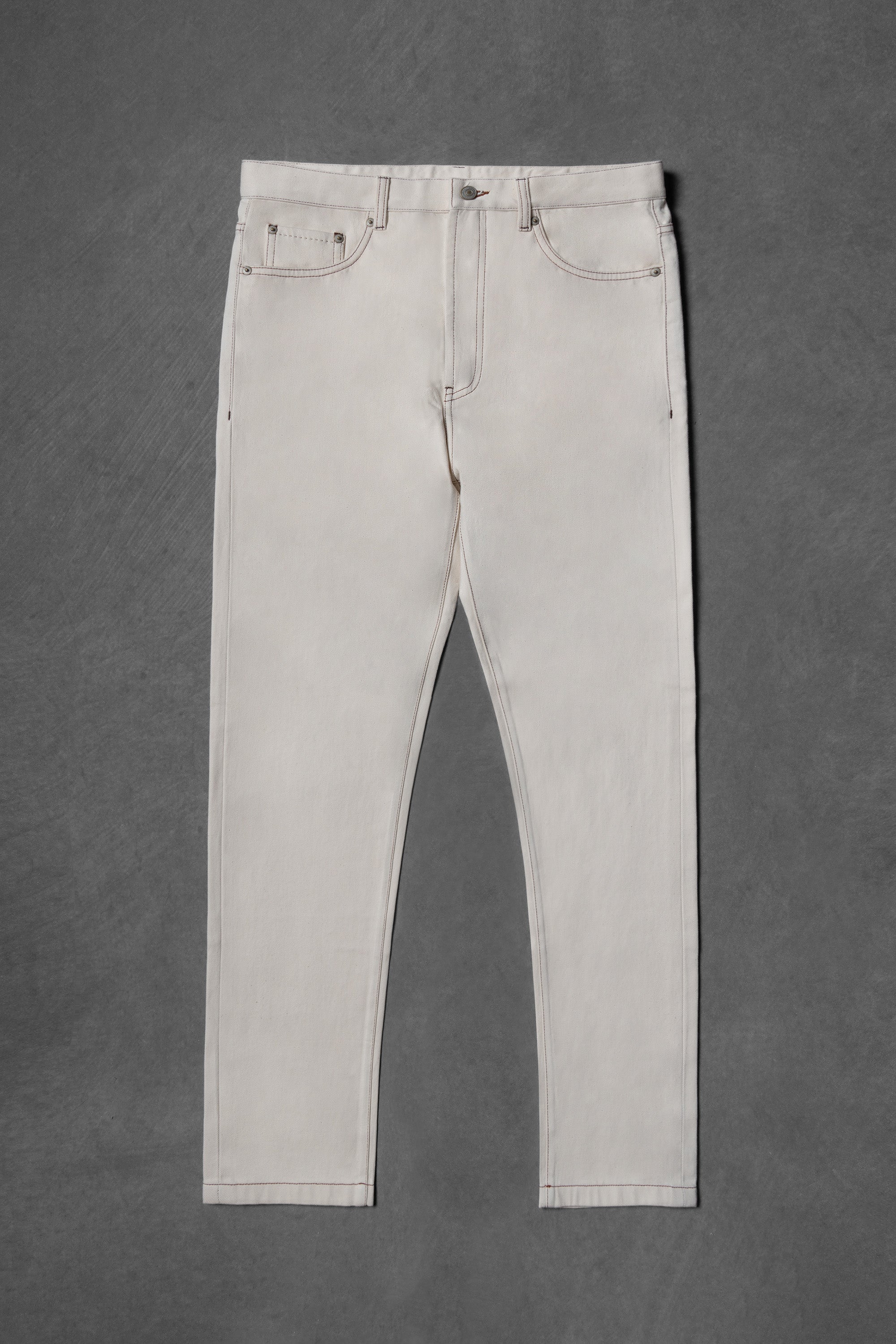 Ivory Classic Five Pocket Jeans