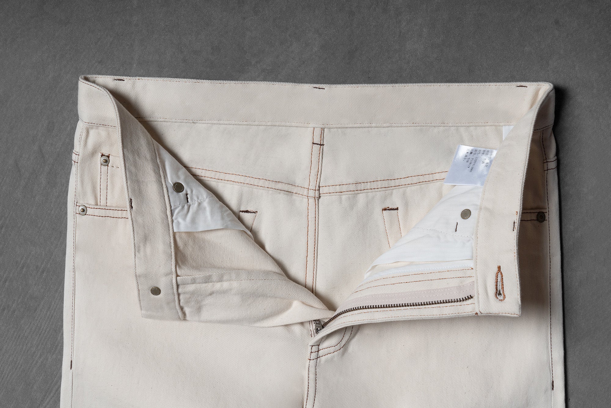 Ivory Classic Five Pocket Jeans