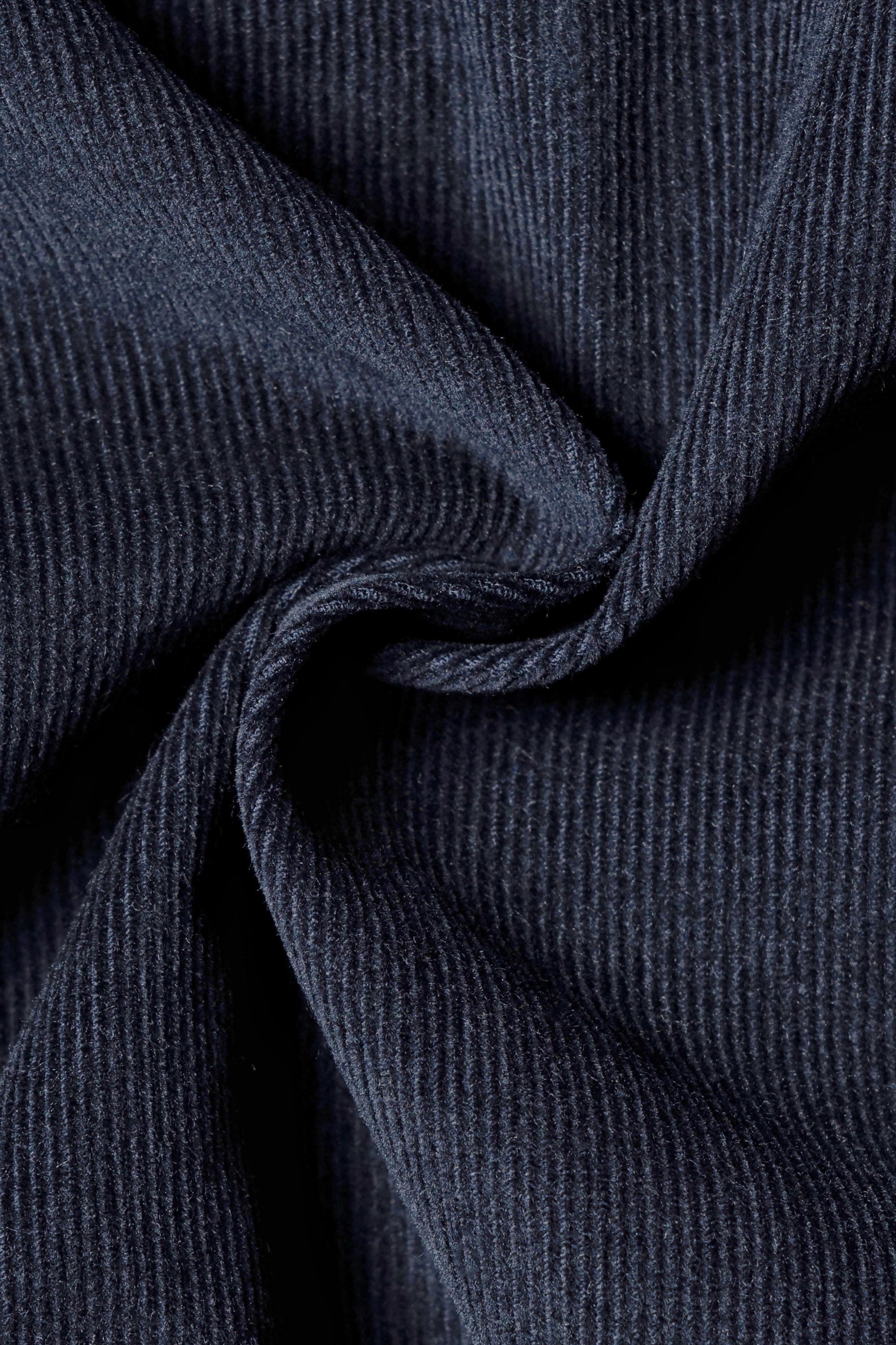 MTO Navy Pima Cotton Corduroy Shirt