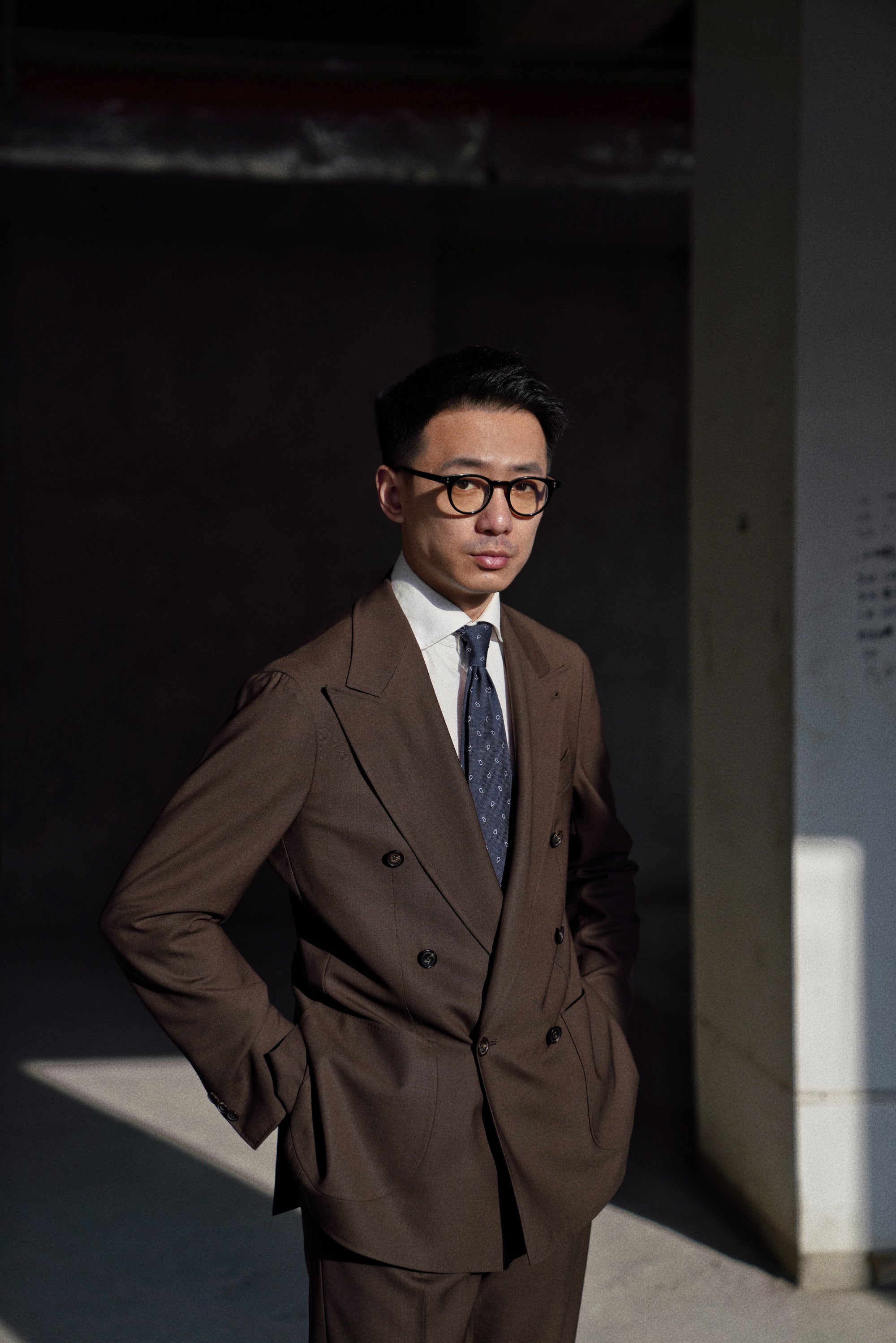 Chocolate High Twist Suit #146