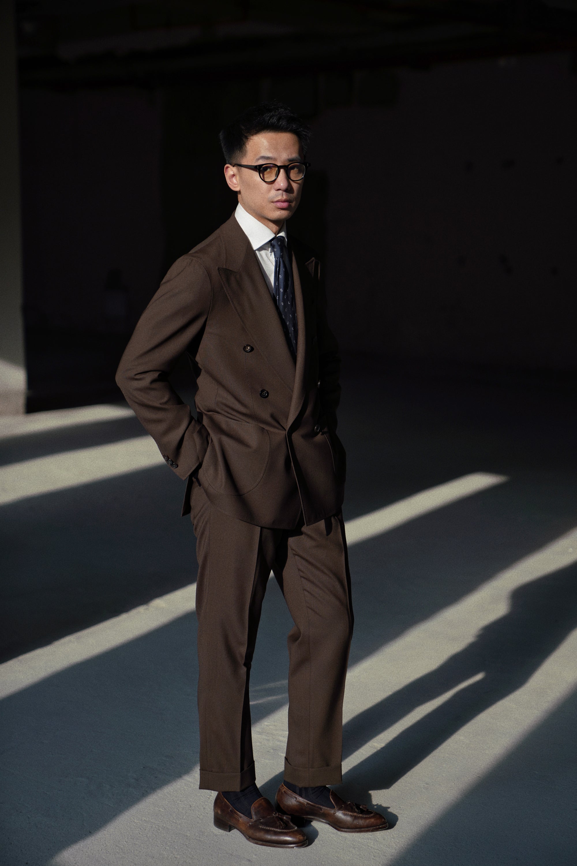 Chocolate High Twist Suit #146