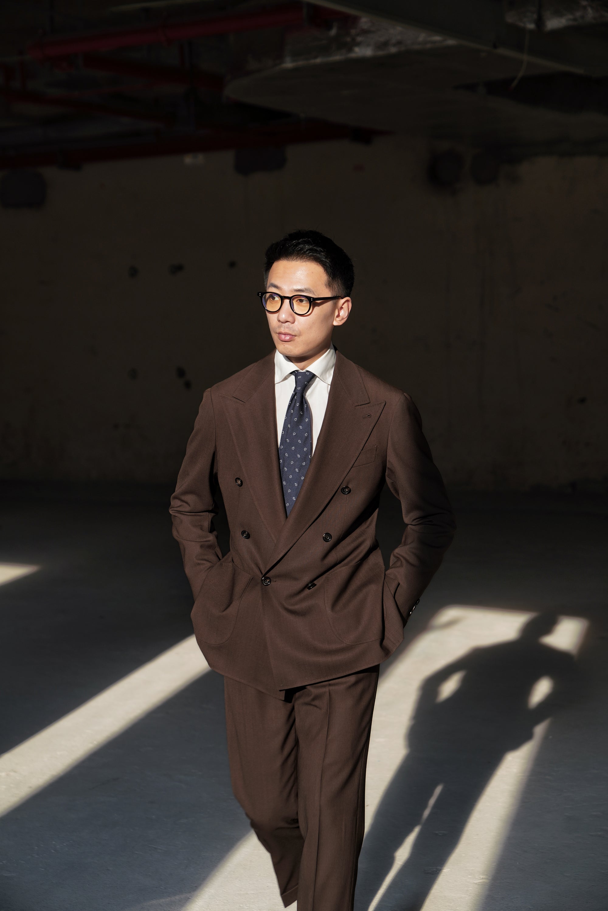 Chocolate High Twist Suit #146