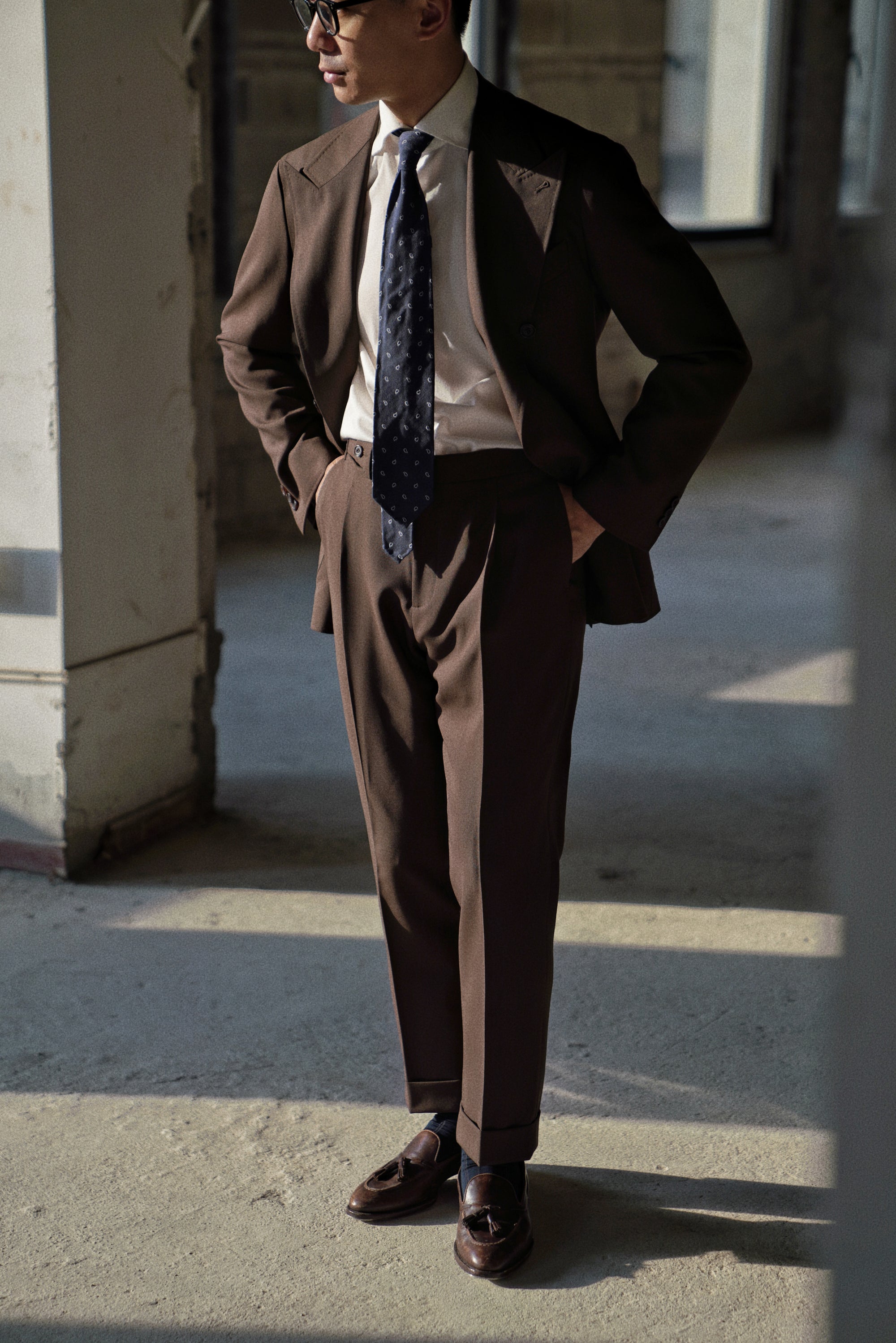 Chocolate High Twist Suit #146