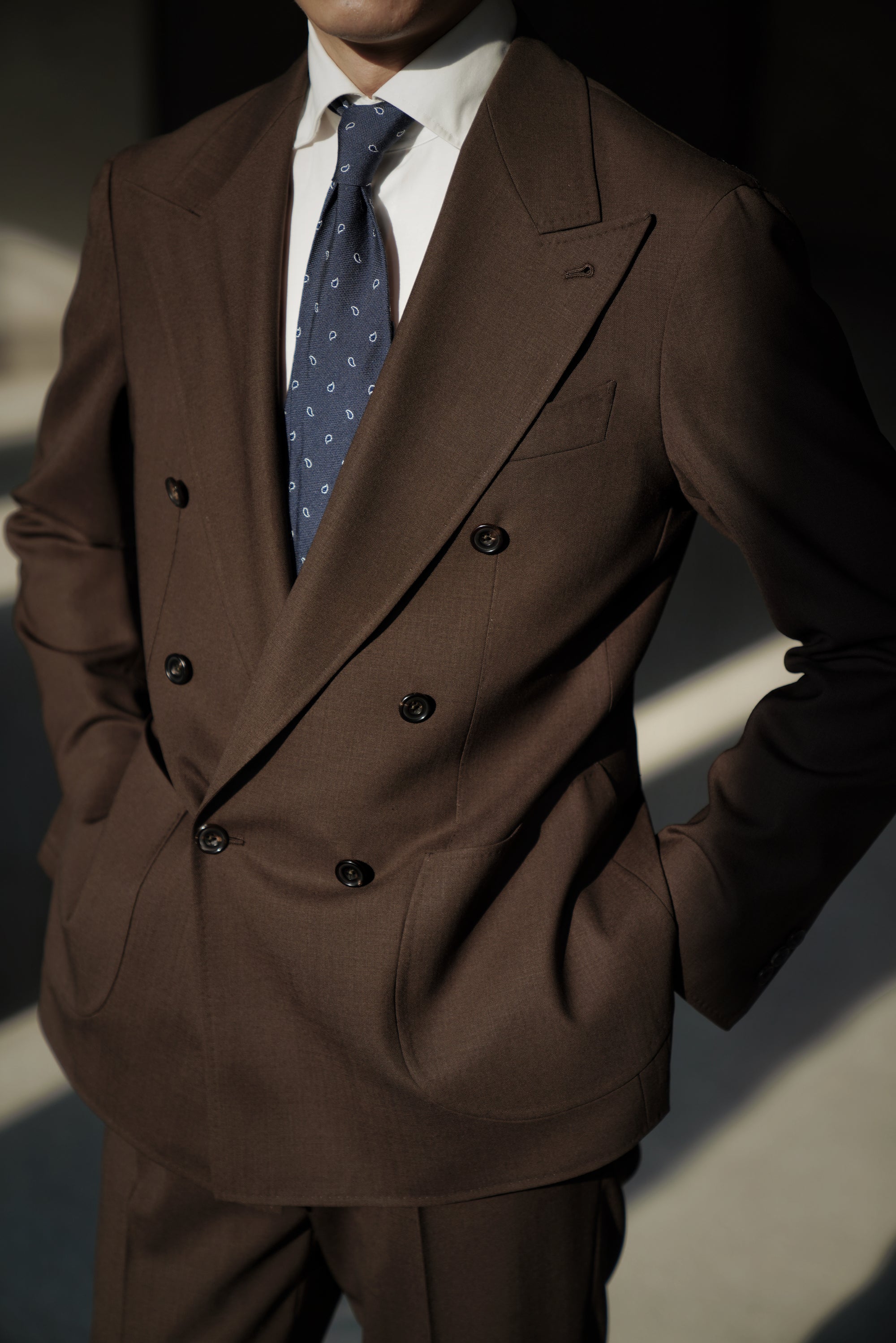Chocolate High Twist Suit #146