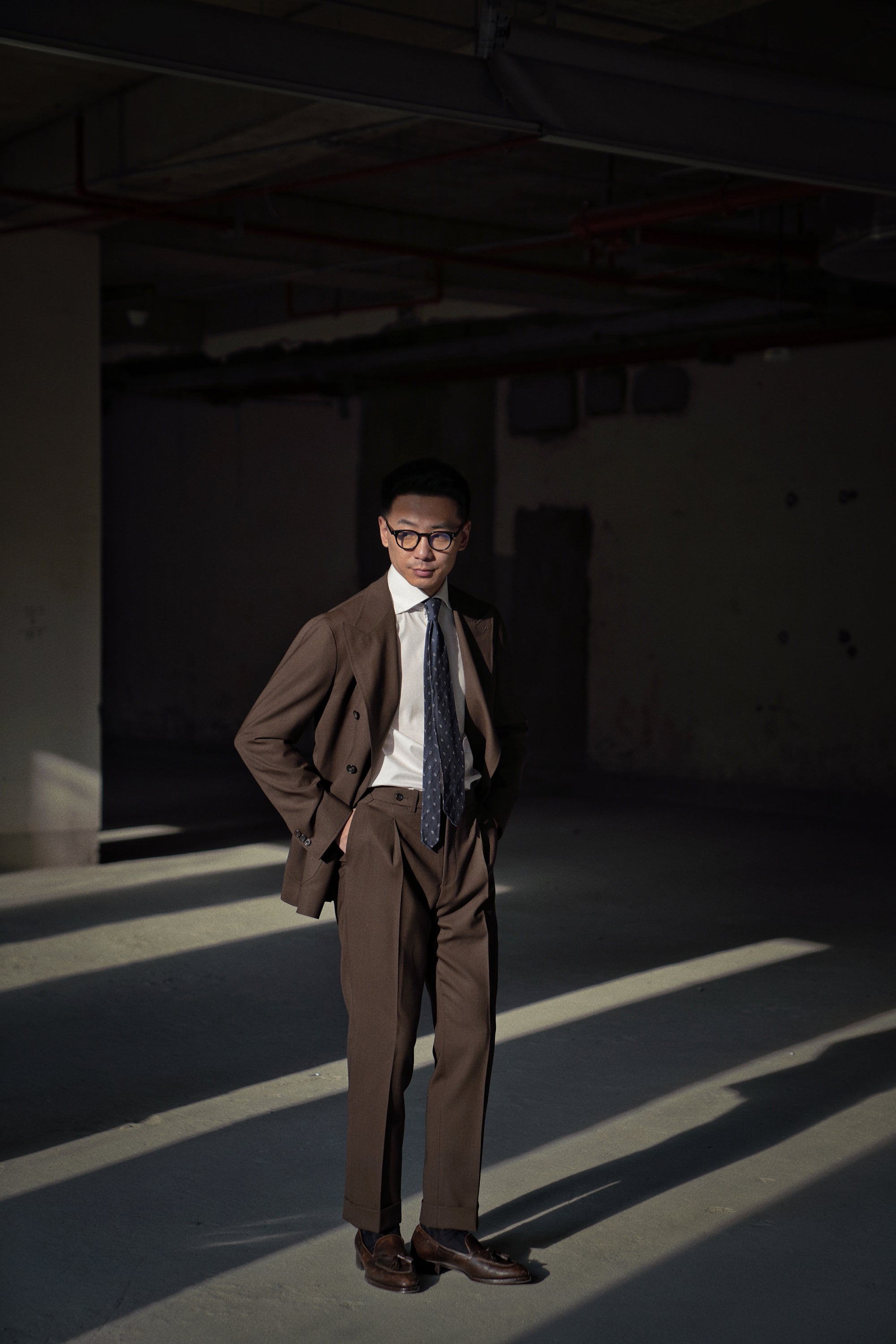 Chocolate High Twist Suit #146