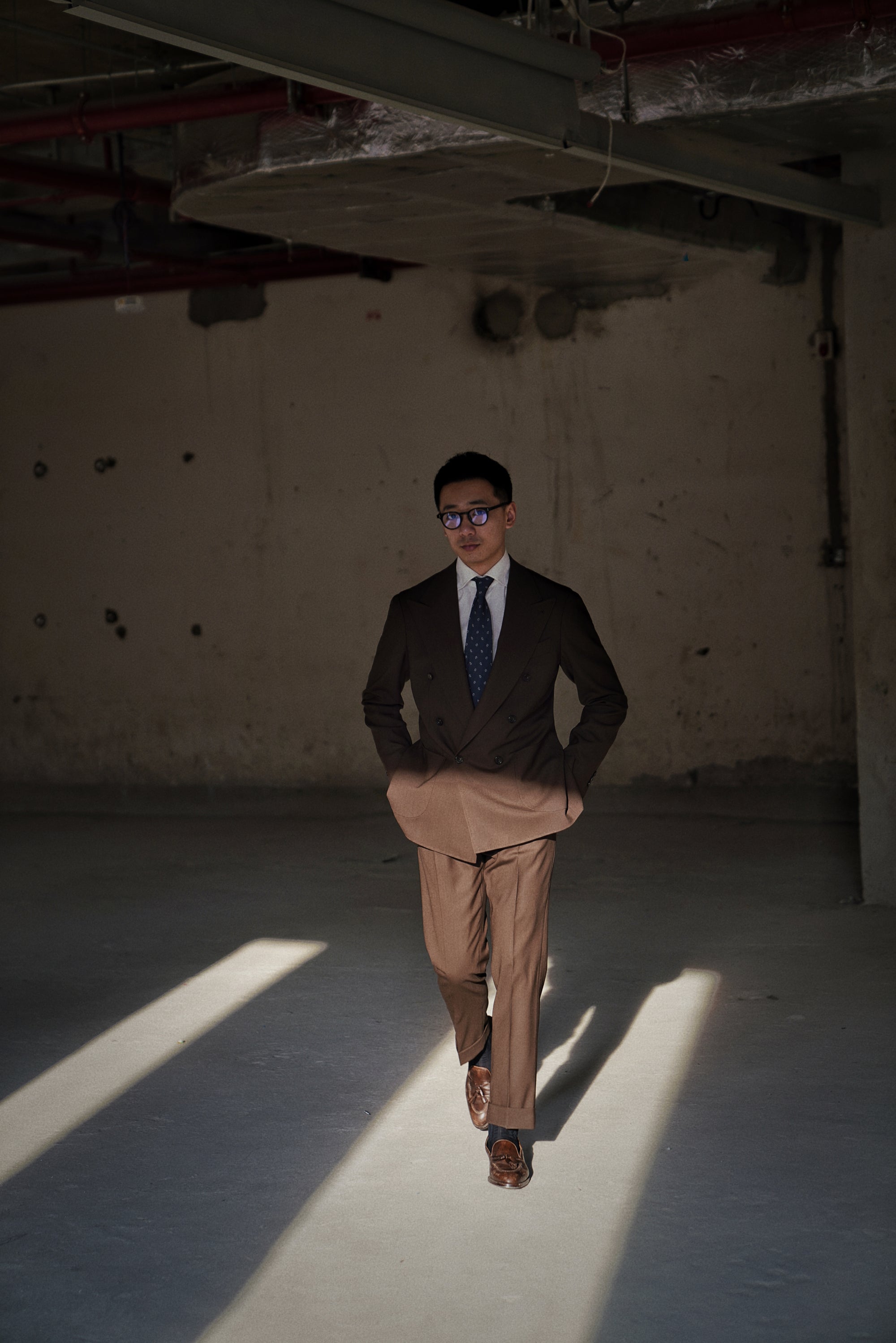 Chocolate High Twist Suit #146