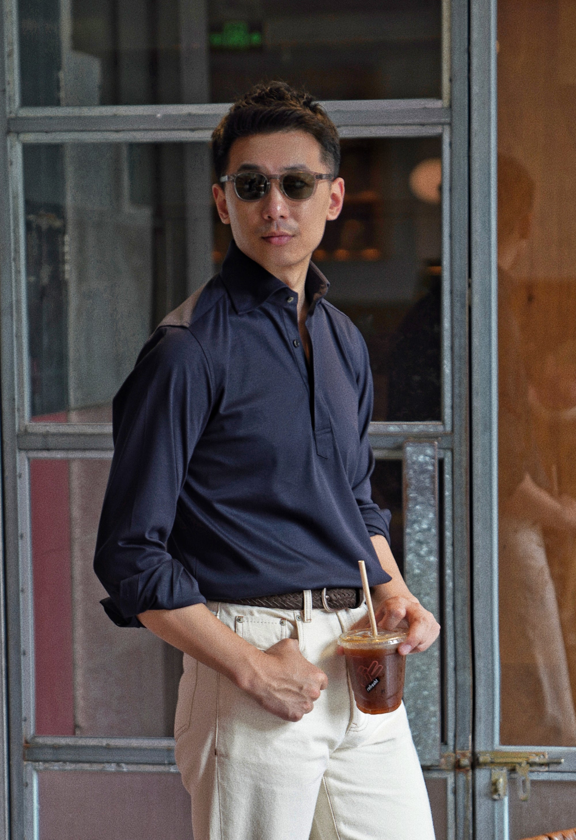 MTO Navy Blending Polo Shirt