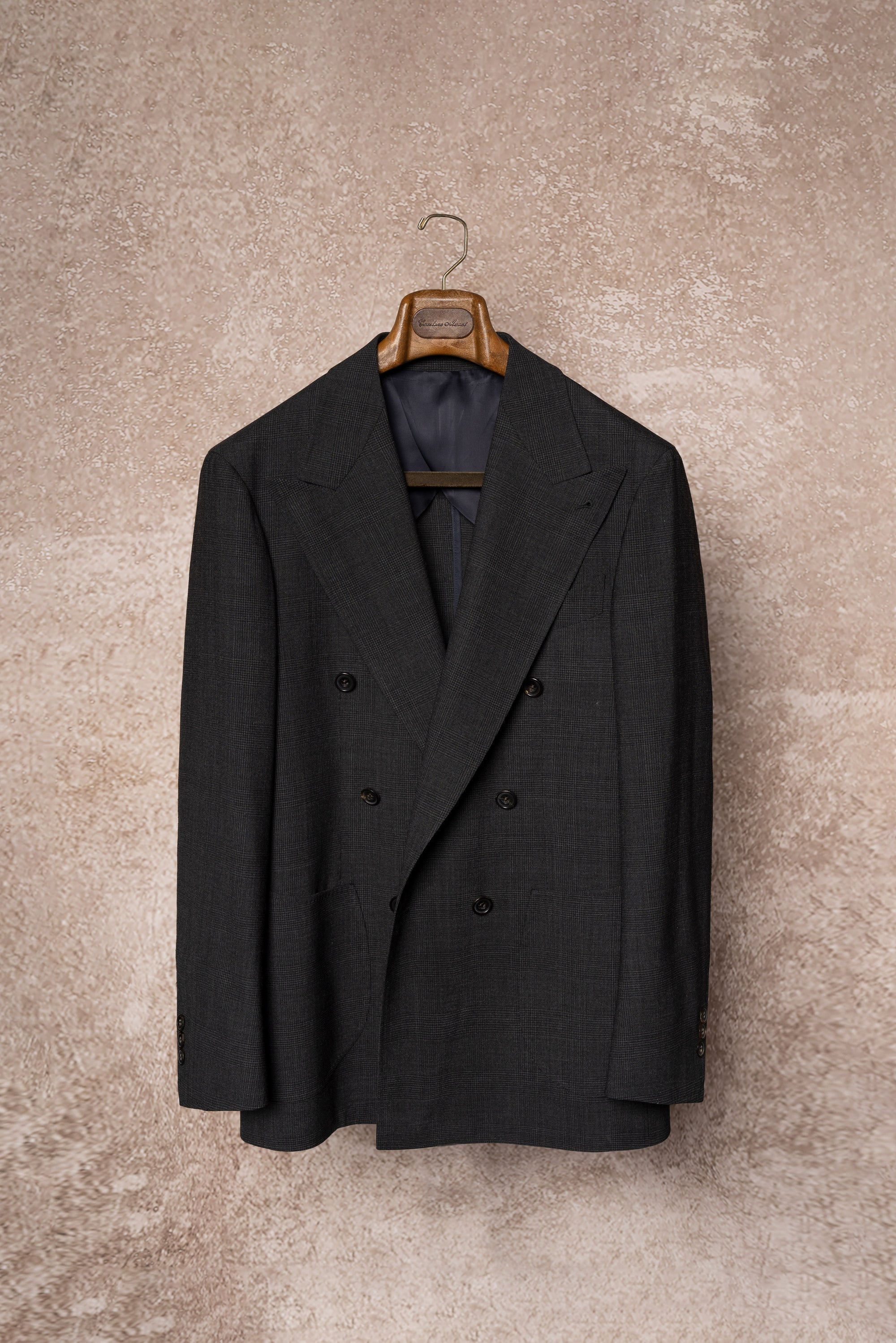 Charcoal Glen Check High Twist Suit #147