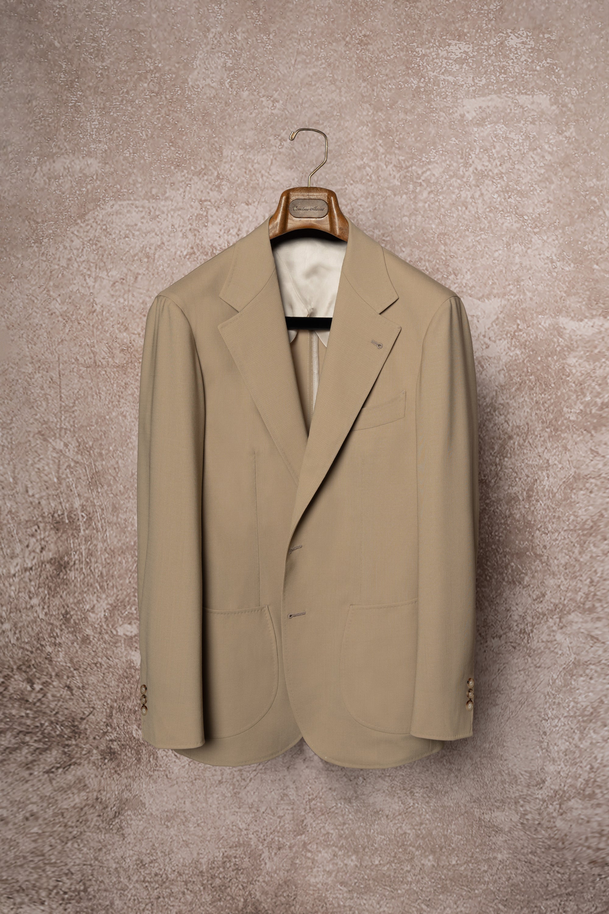Khaki High Twist Wool Suit #145