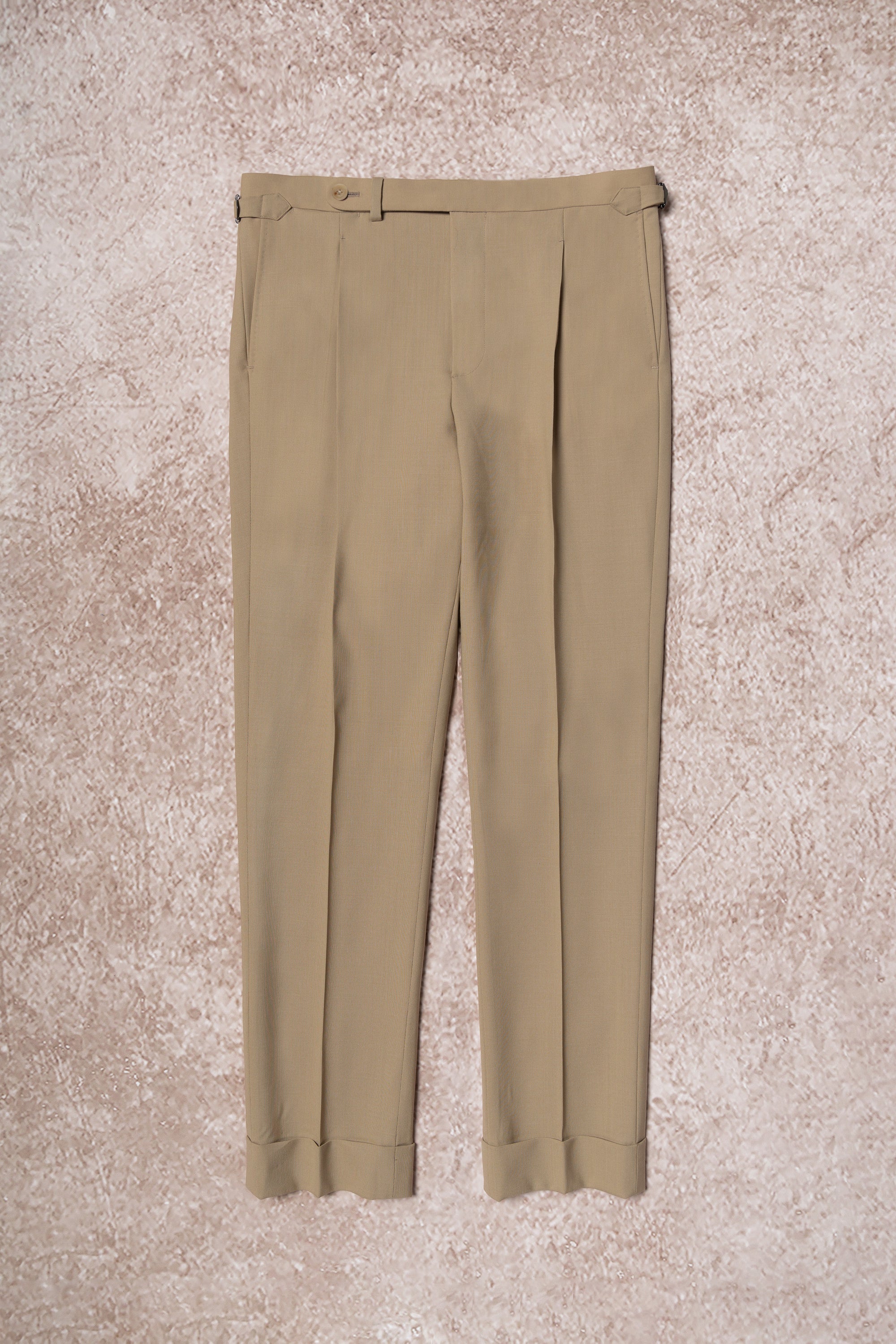 Khaki High Twist Wool Suit #145