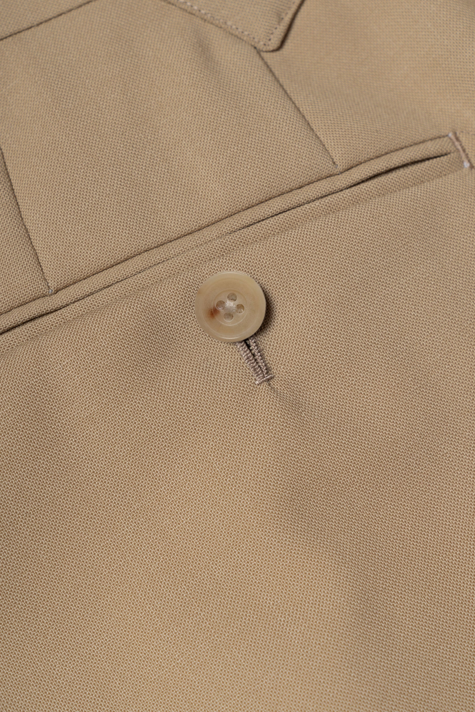 Khaki High Twist Wool Suit #145