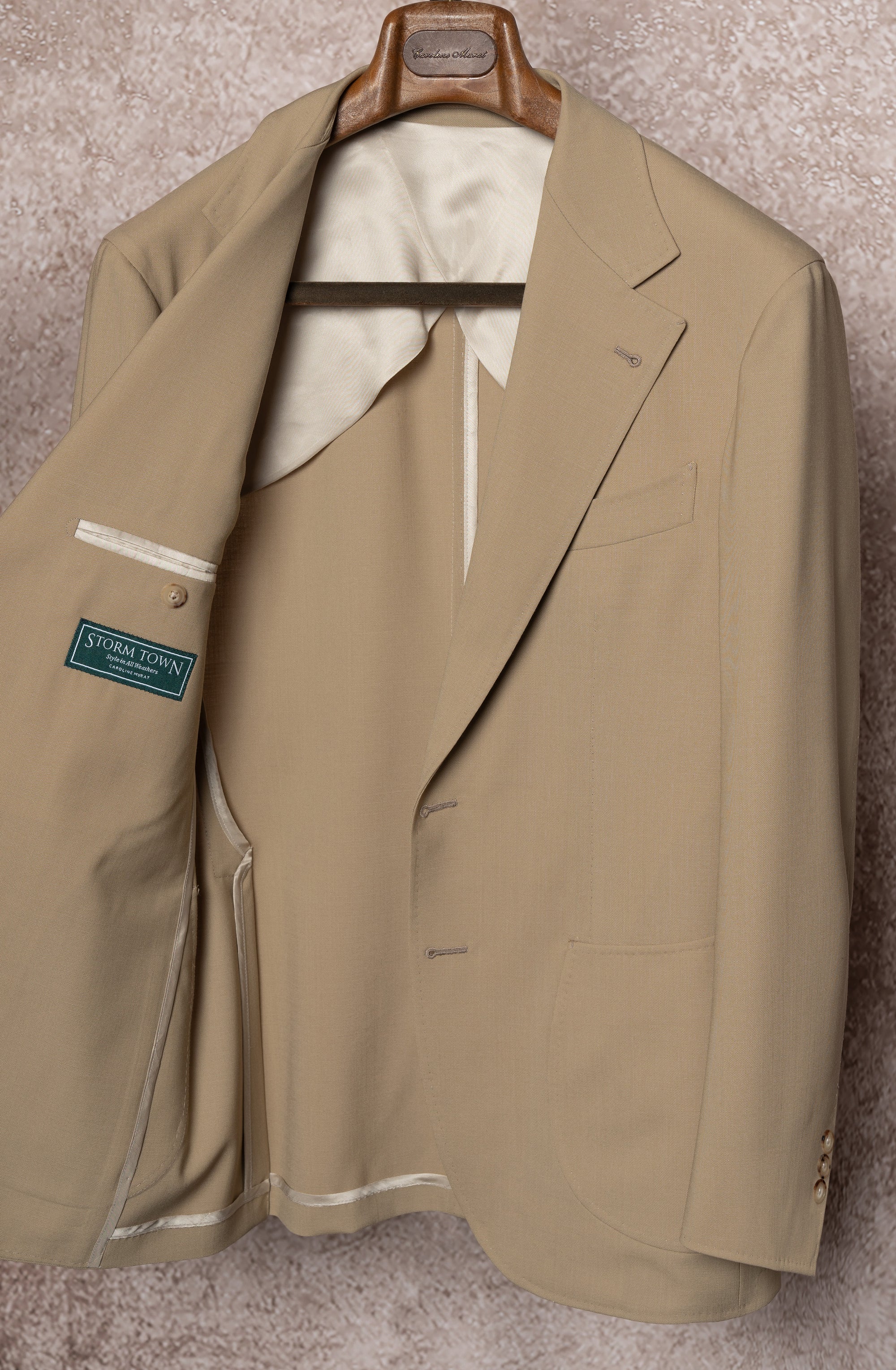 Khaki High Twist Wool Suit #145