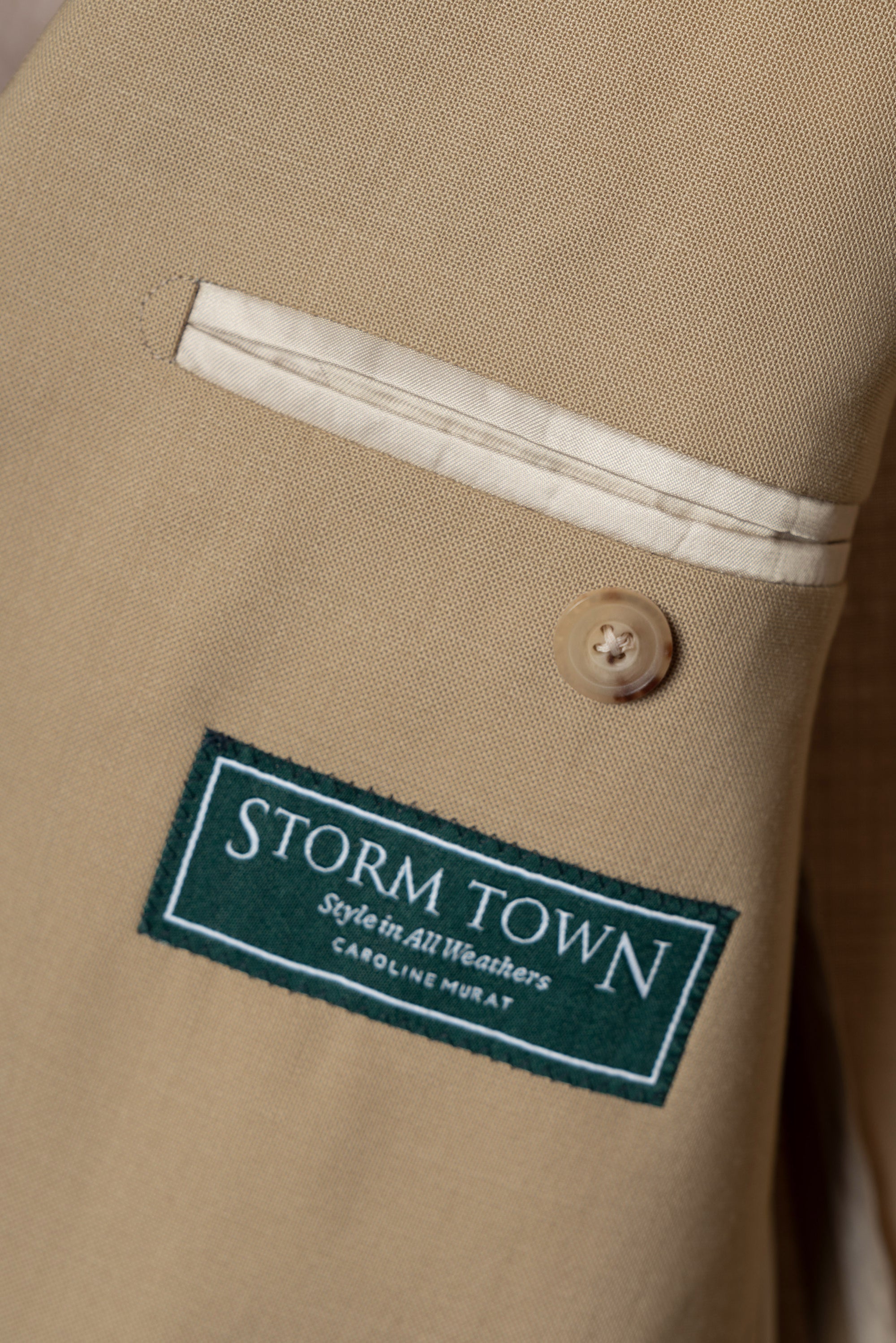 Khaki High Twist Wool Suit #145