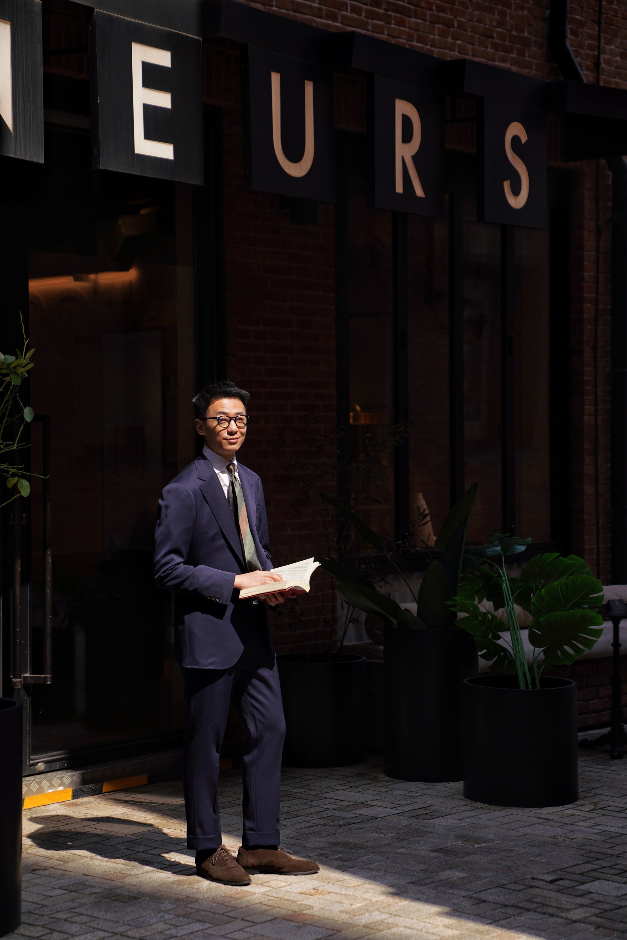 MTO Navy Worsted Suit
