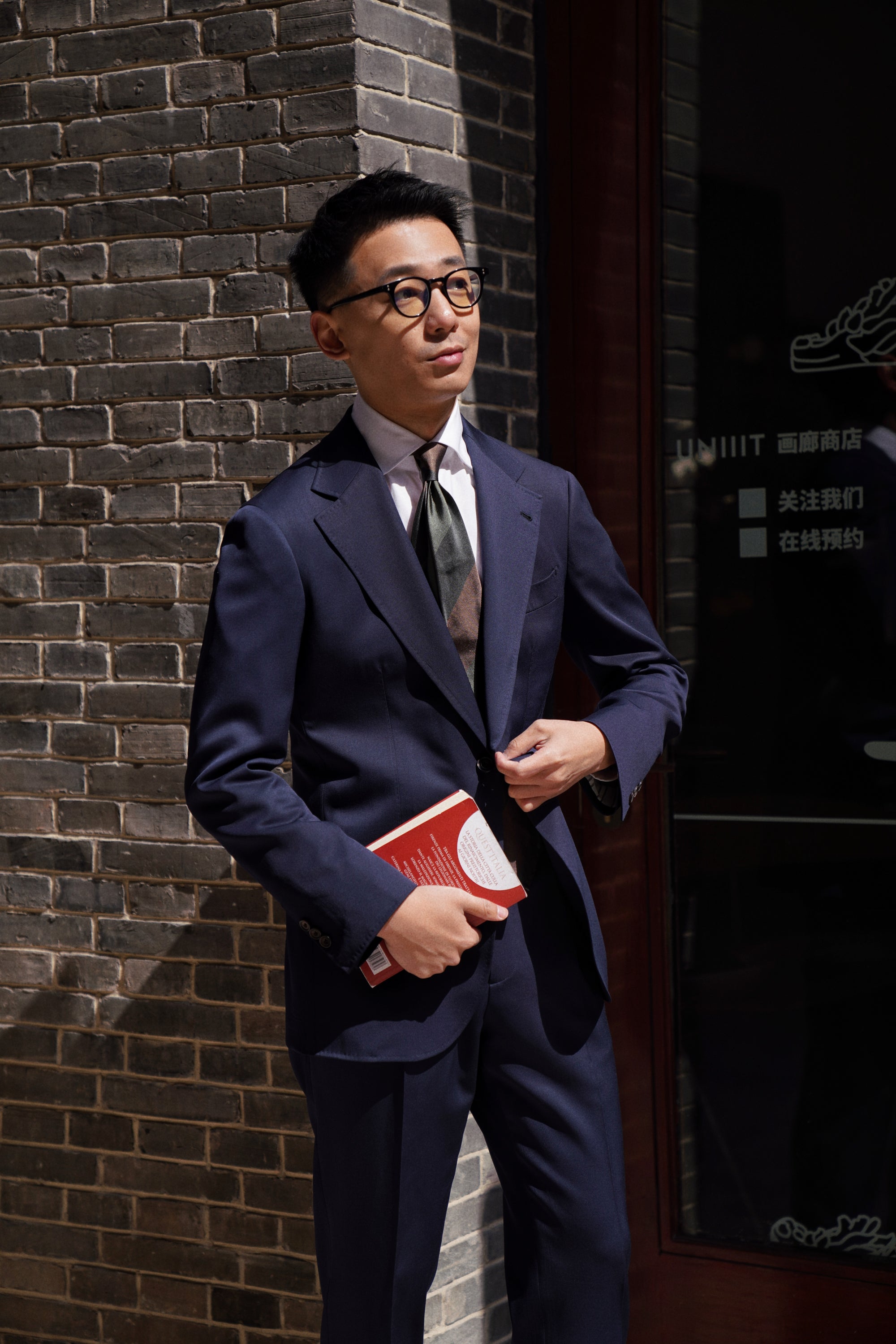 MTO Navy Worsted Suit