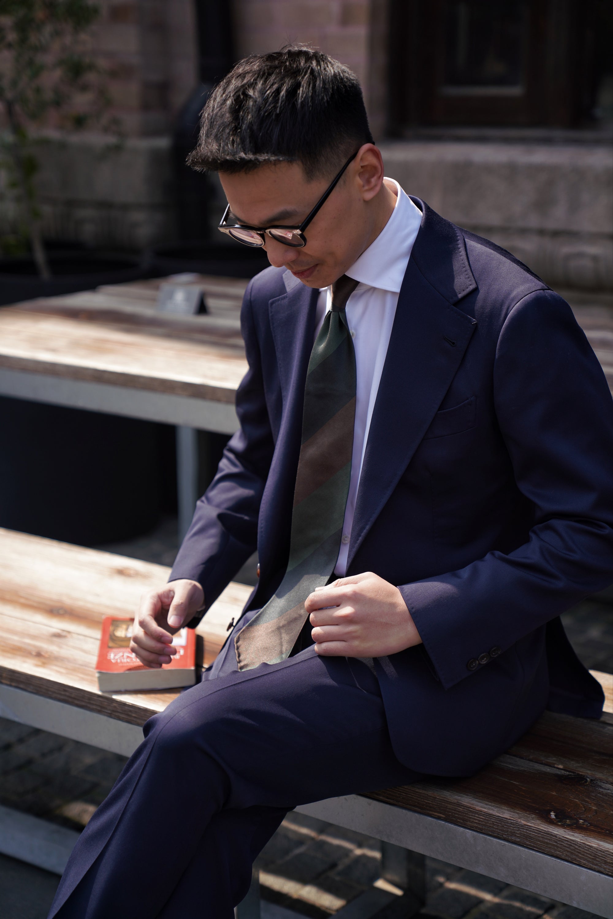 MTO Navy Worsted Suit