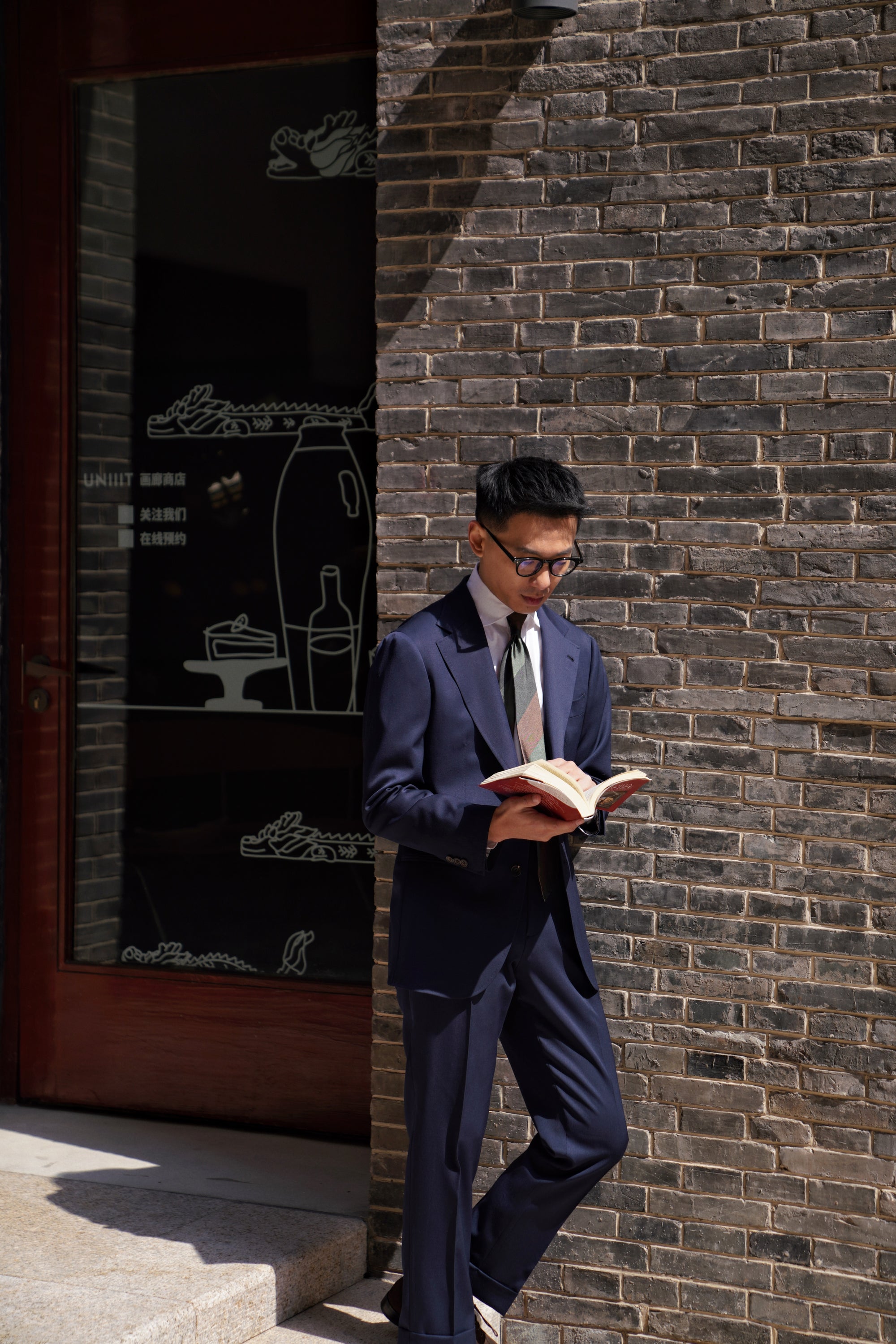 MTO Navy Worsted Suit