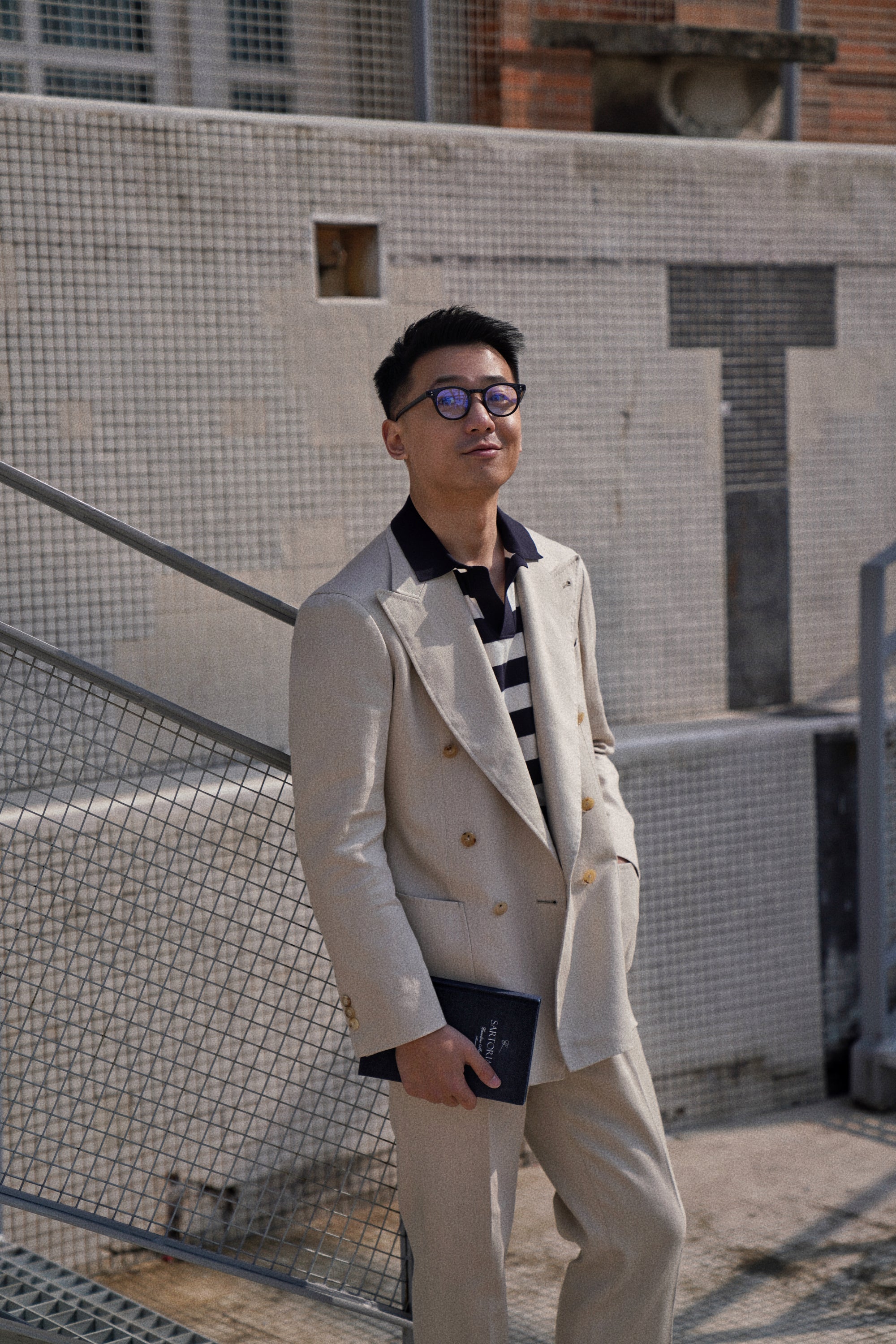Stone Wool Linen Twill Suit #121