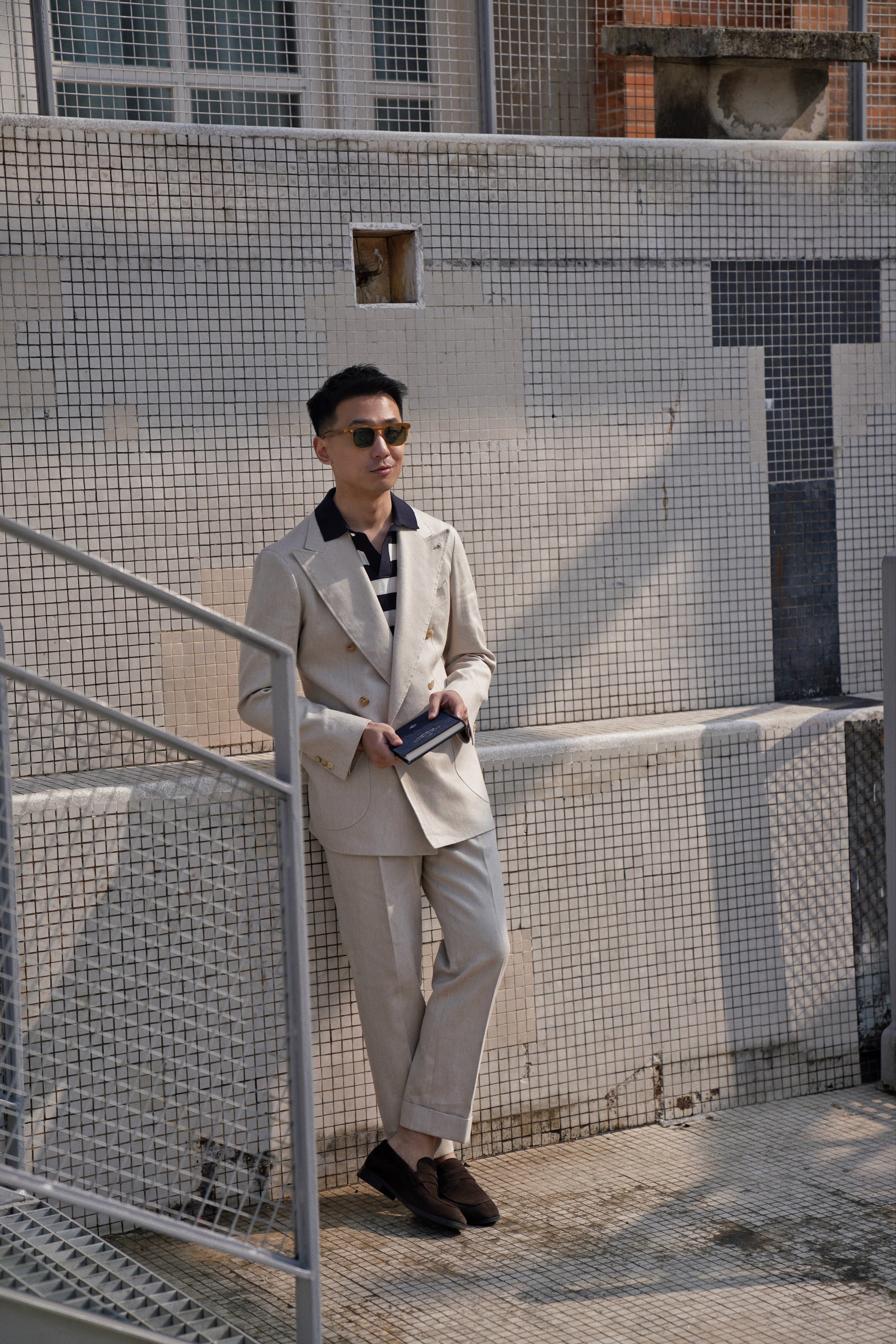 Stone Wool Linen Twill Suit #121