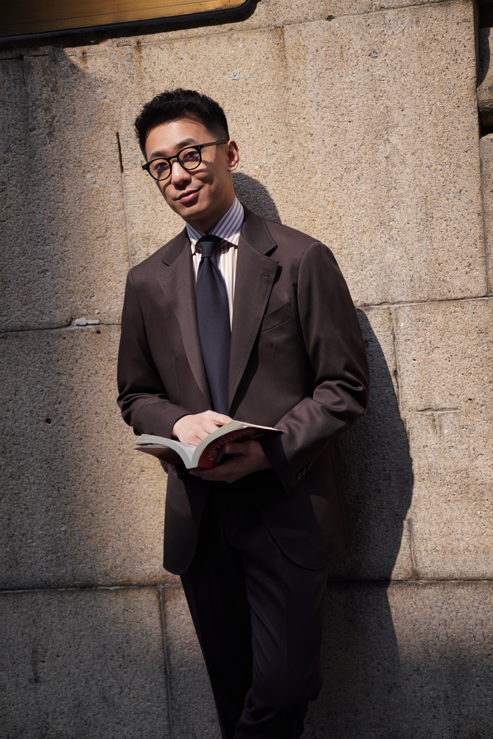 Dark Brown Wool Suit
