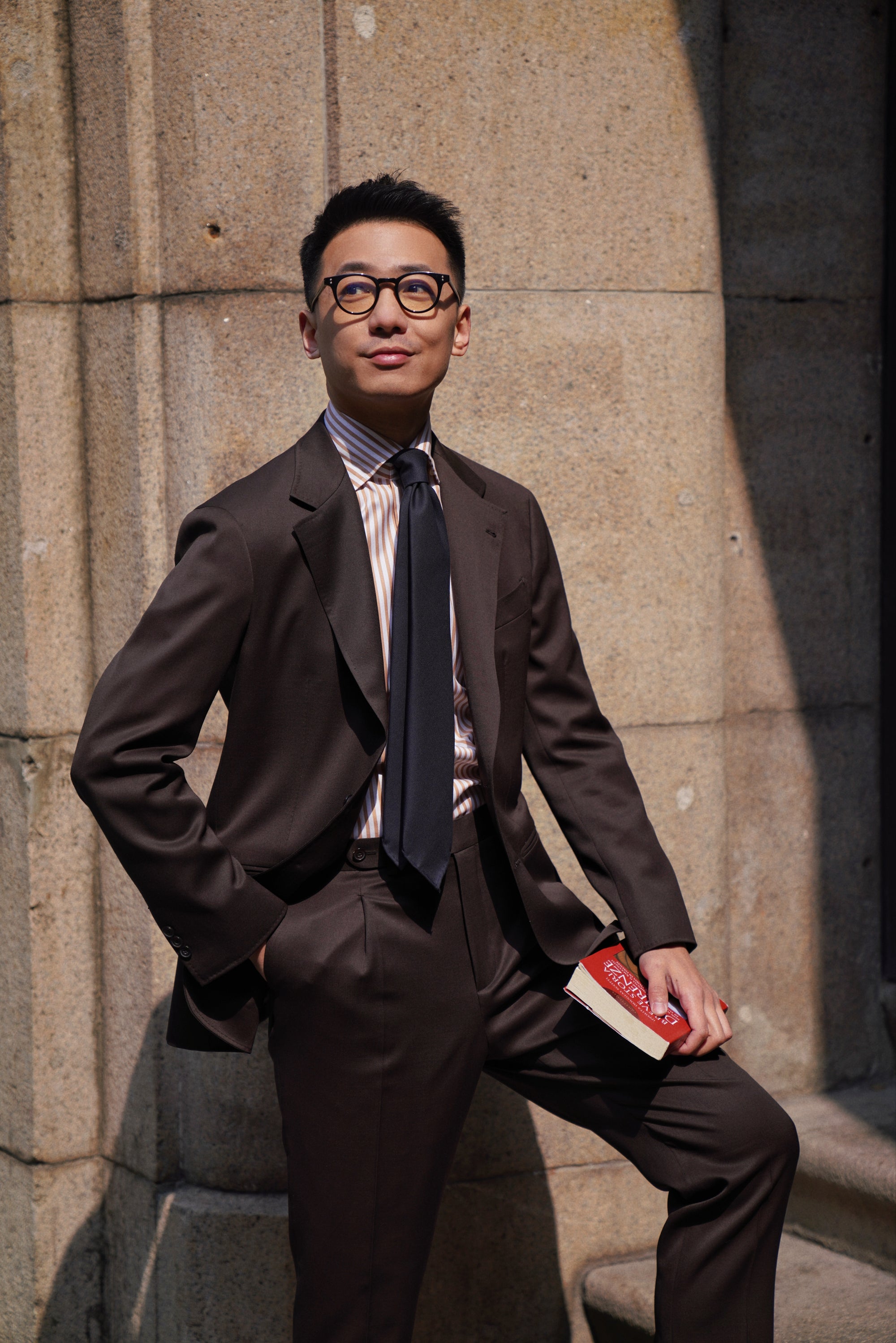 Dark Brown Wool Suit