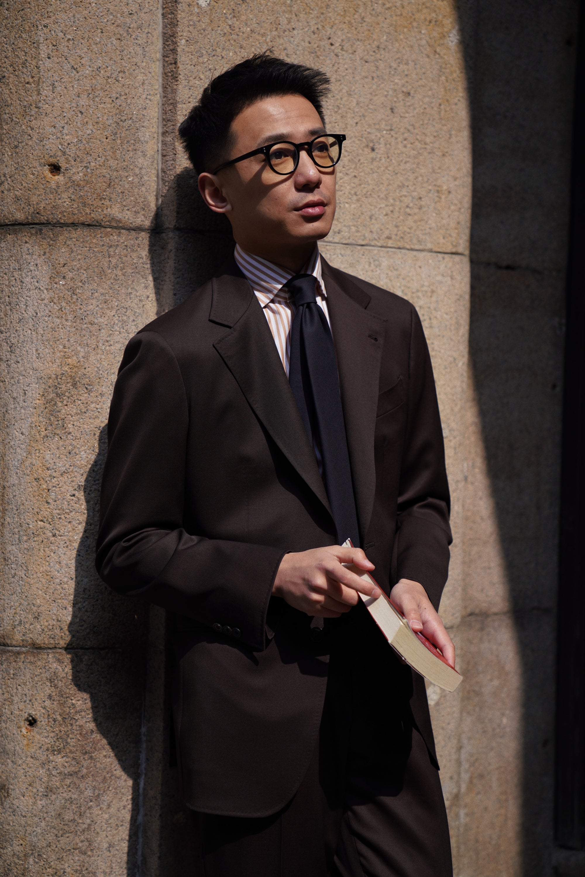 Dark Brown Wool Suit