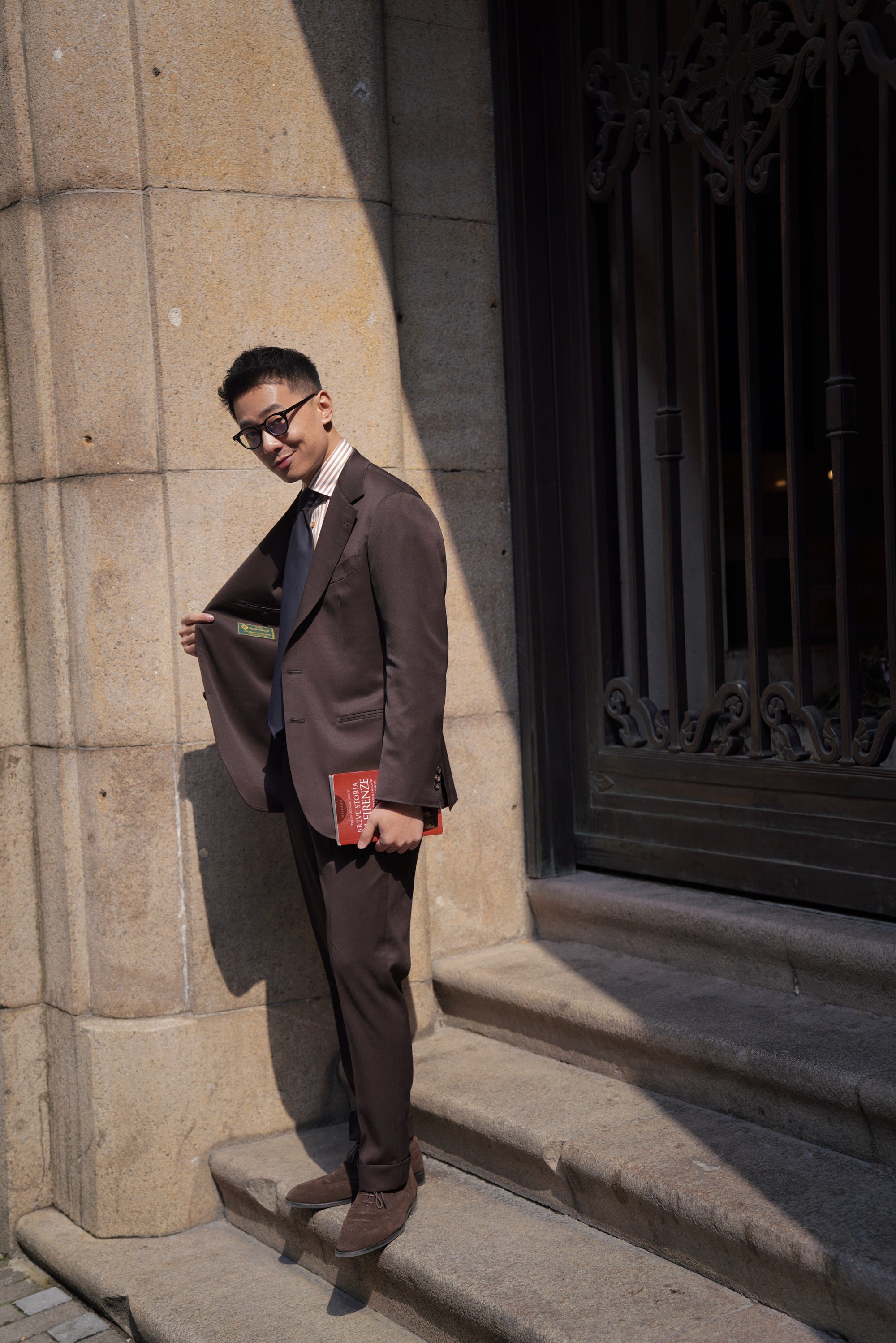 Dark Brown Wool Suit