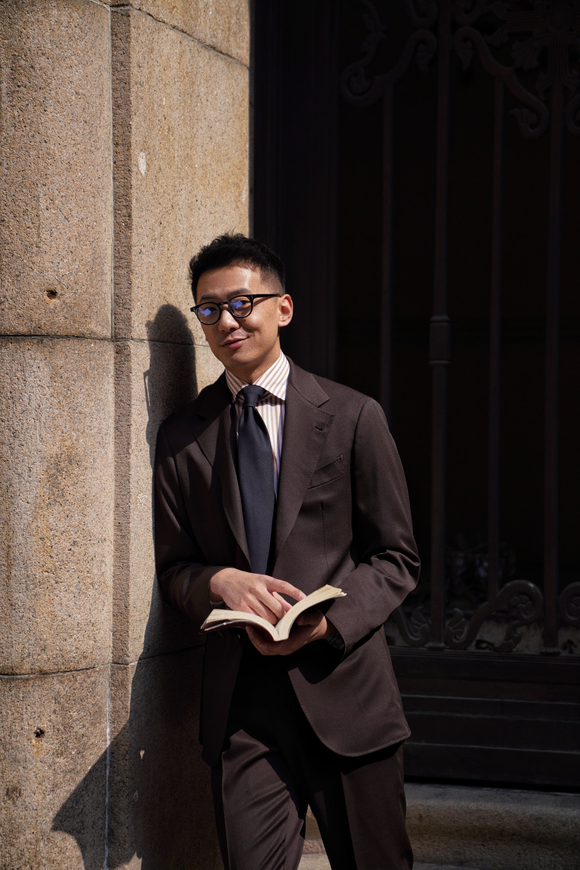 Dark Brown Wool Suit