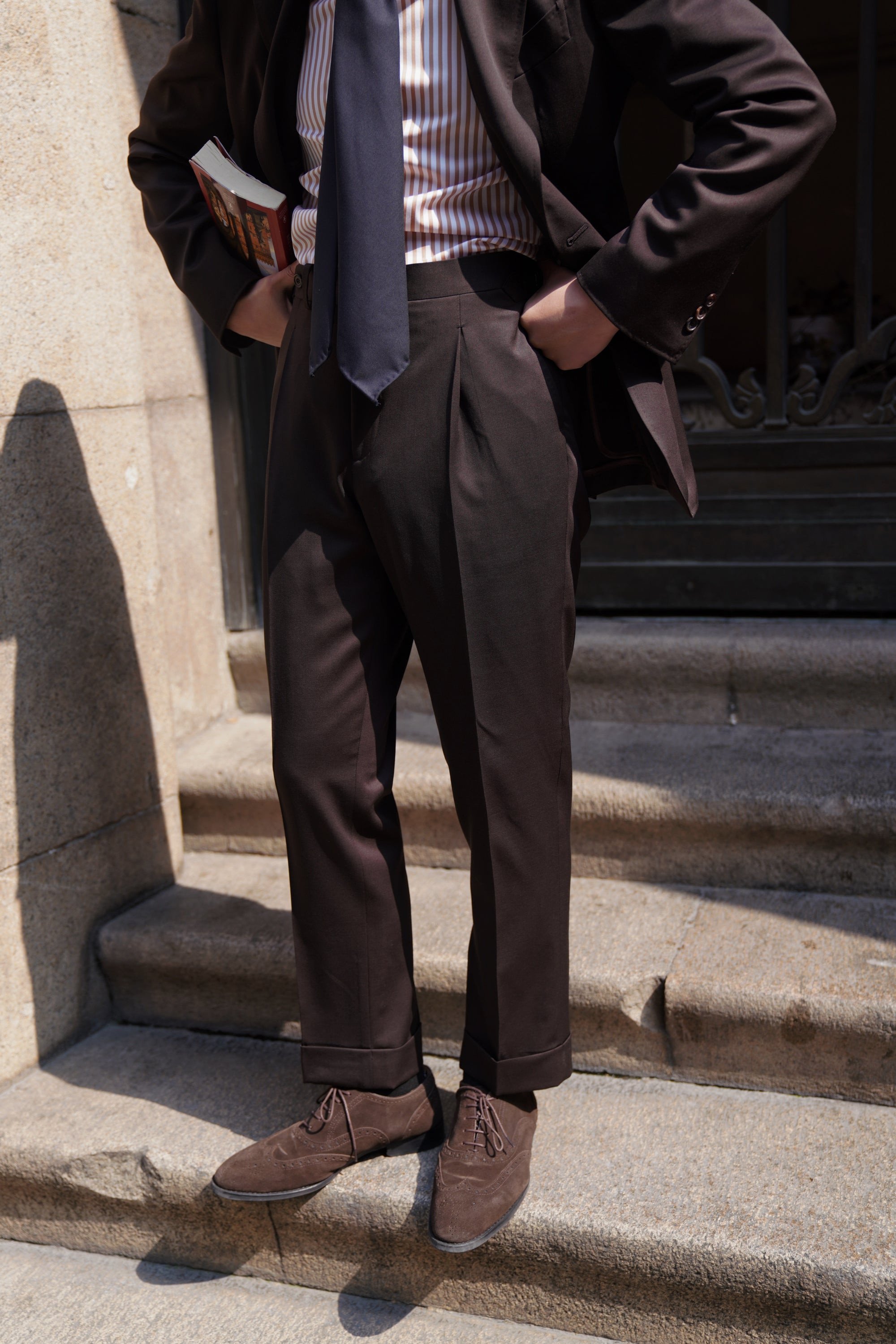 Dark Brown Wool Suit
