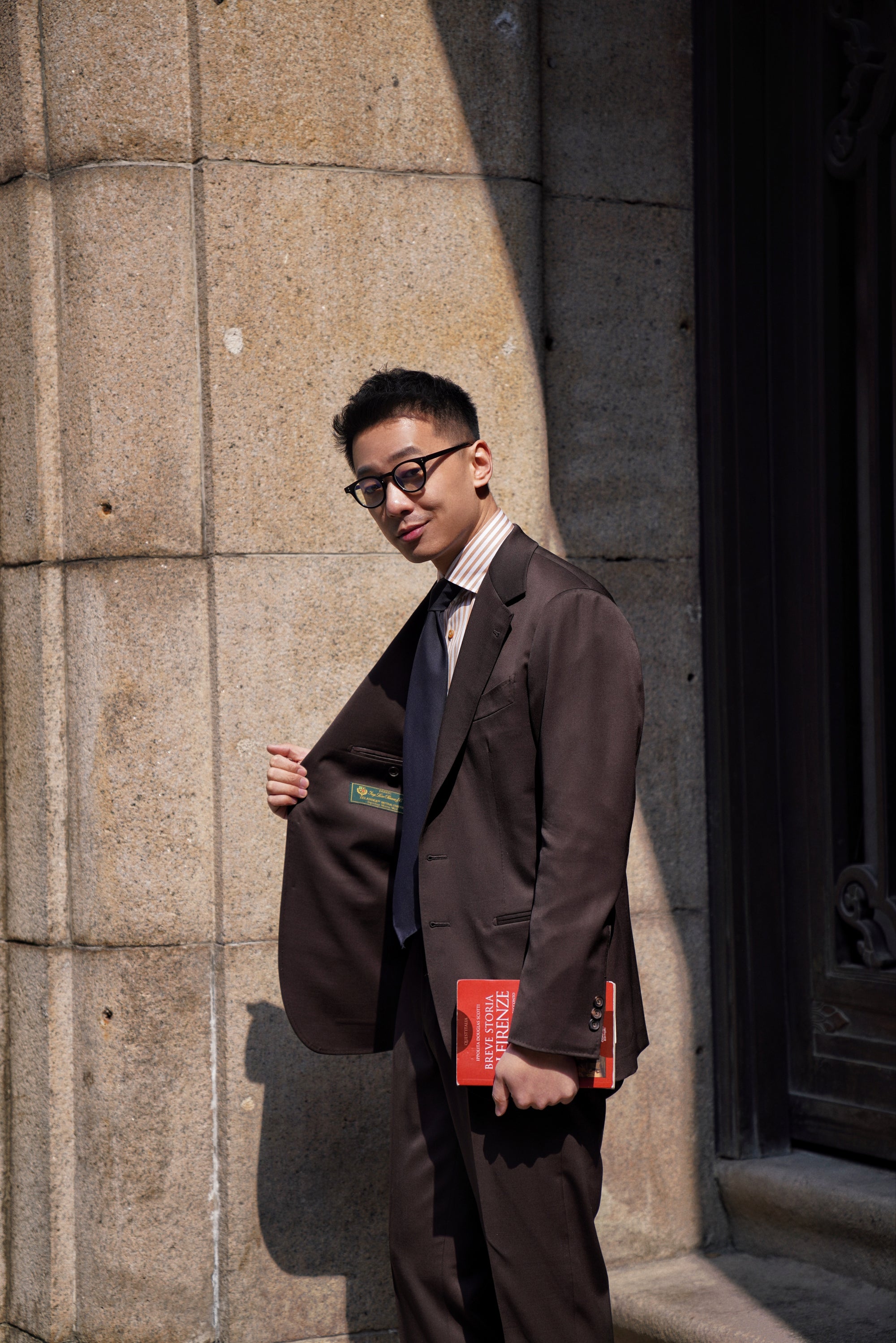 Dark Brown Wool Suit