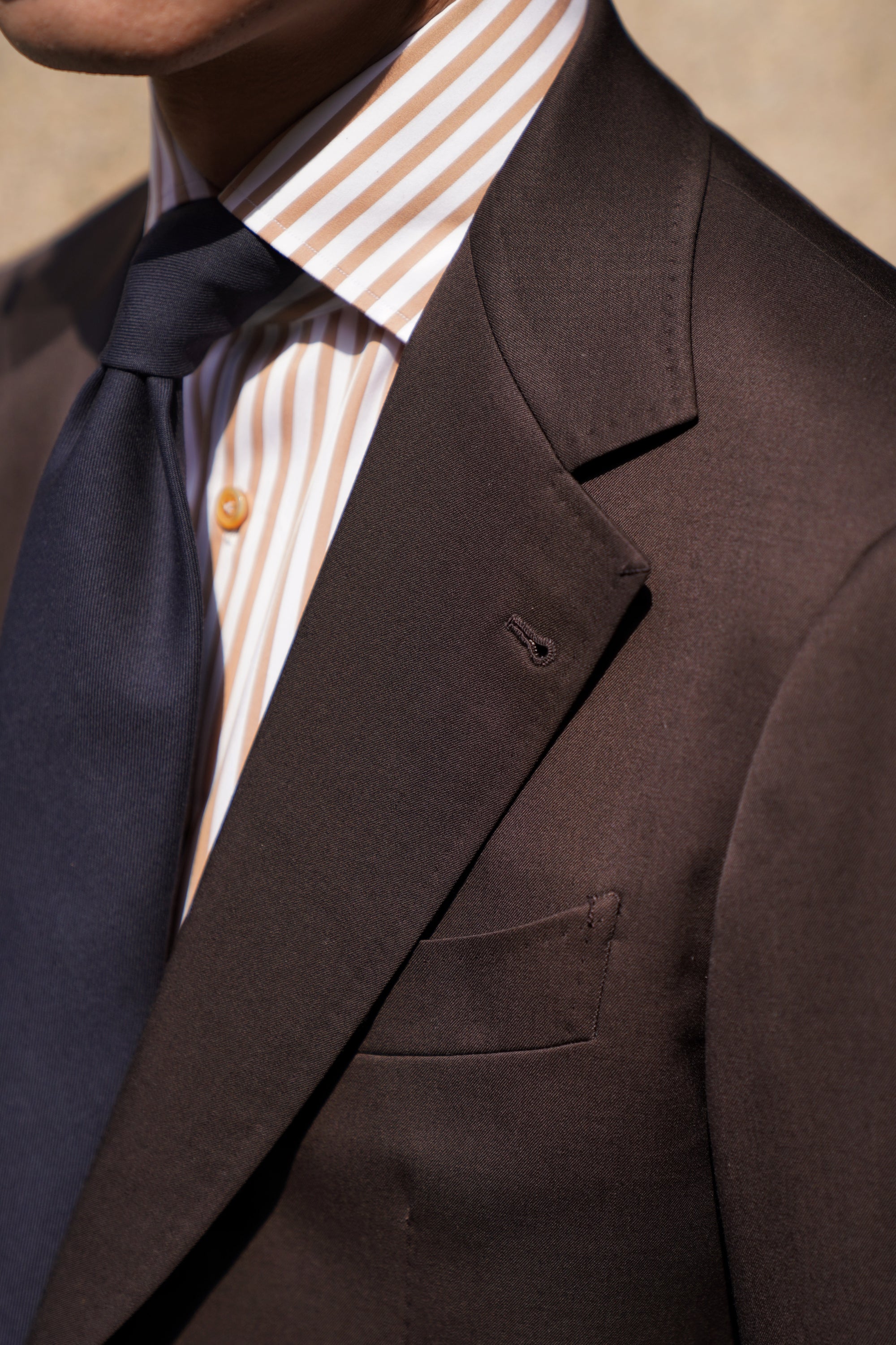 Dark Brown Wool Suit