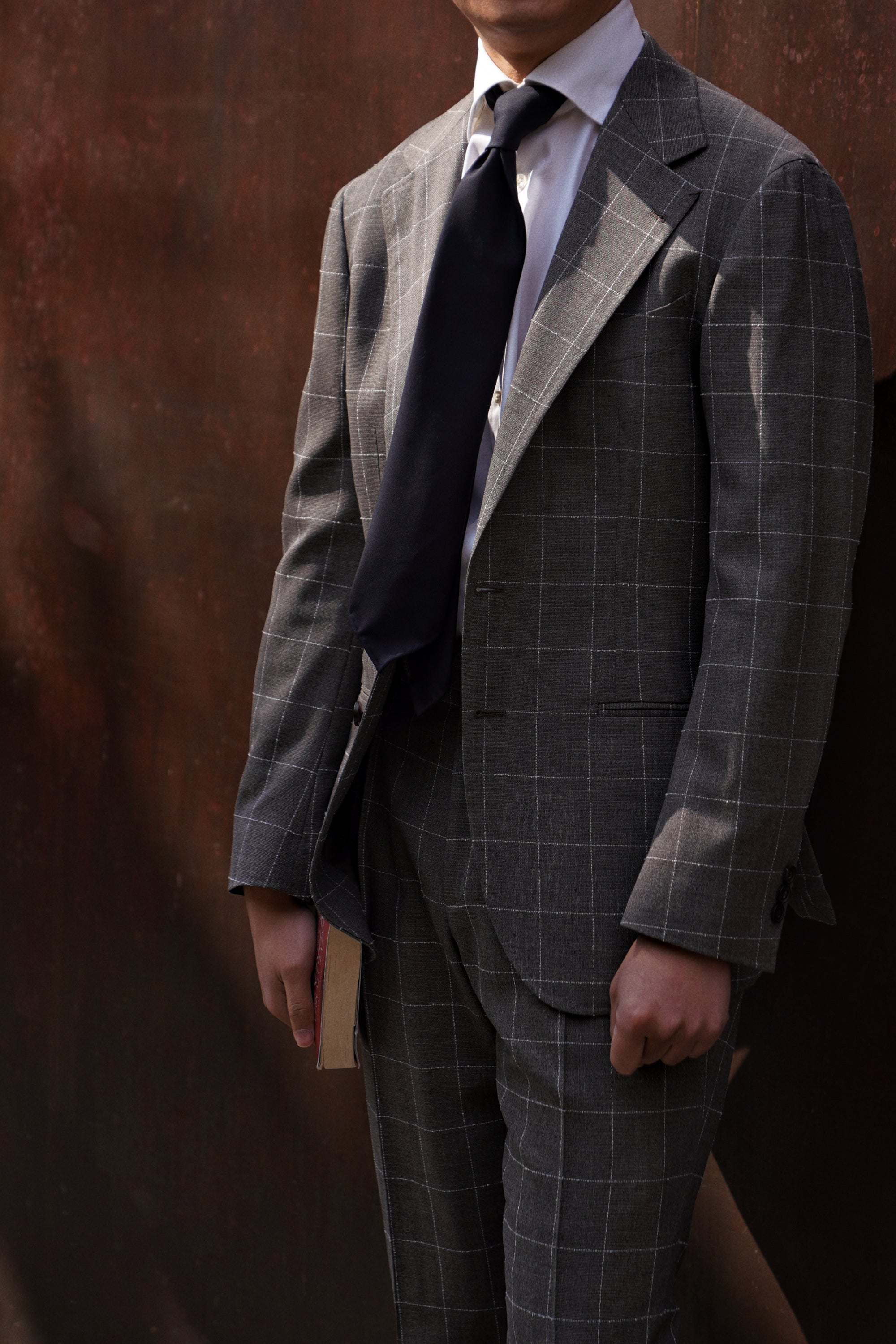 Fossil Windowpane Wool Suit #78