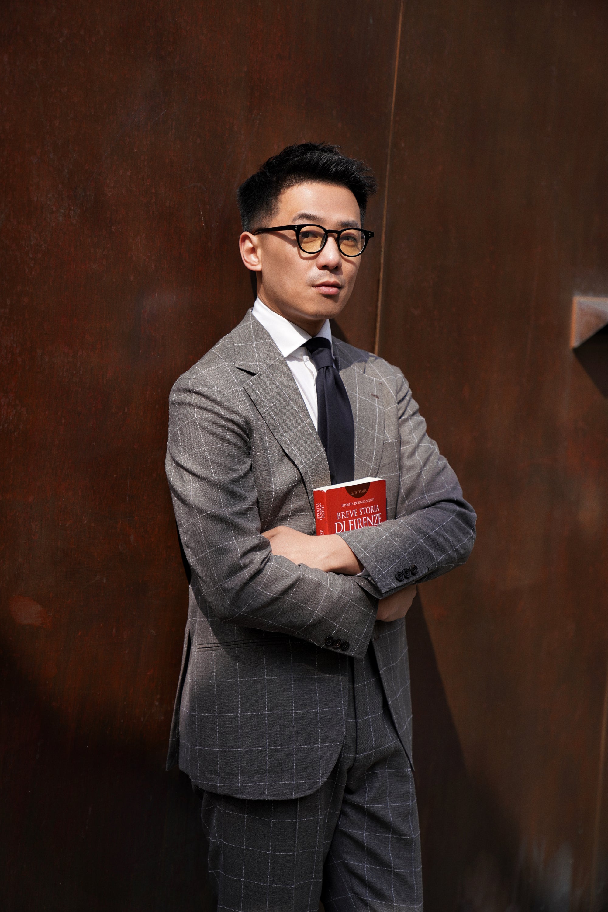 Fossil Windowpane Wool Suit #78