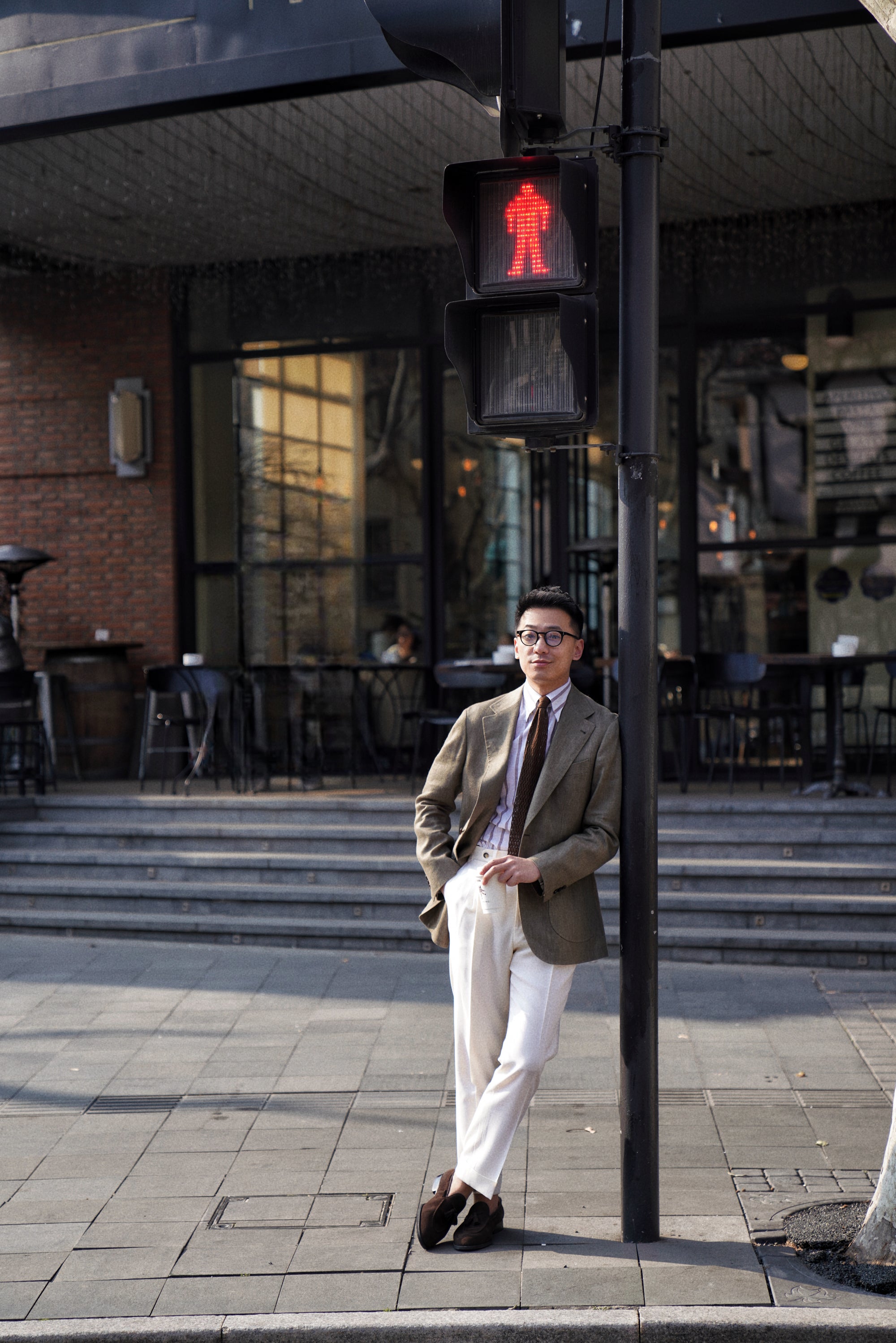 MTO Olive Wool Linen Twill Jacket #120